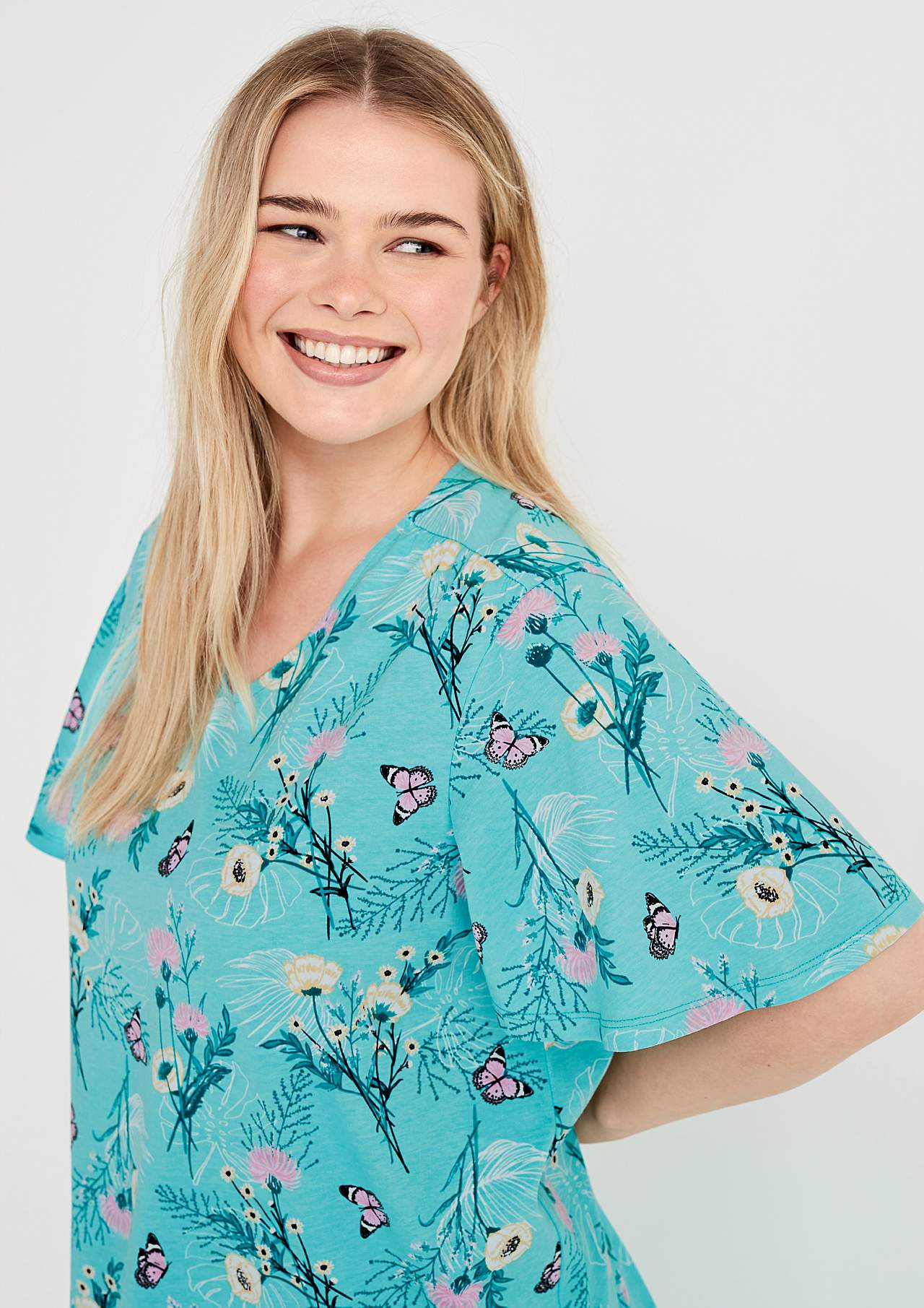 Kurzärmliges Nachtkleid Anne