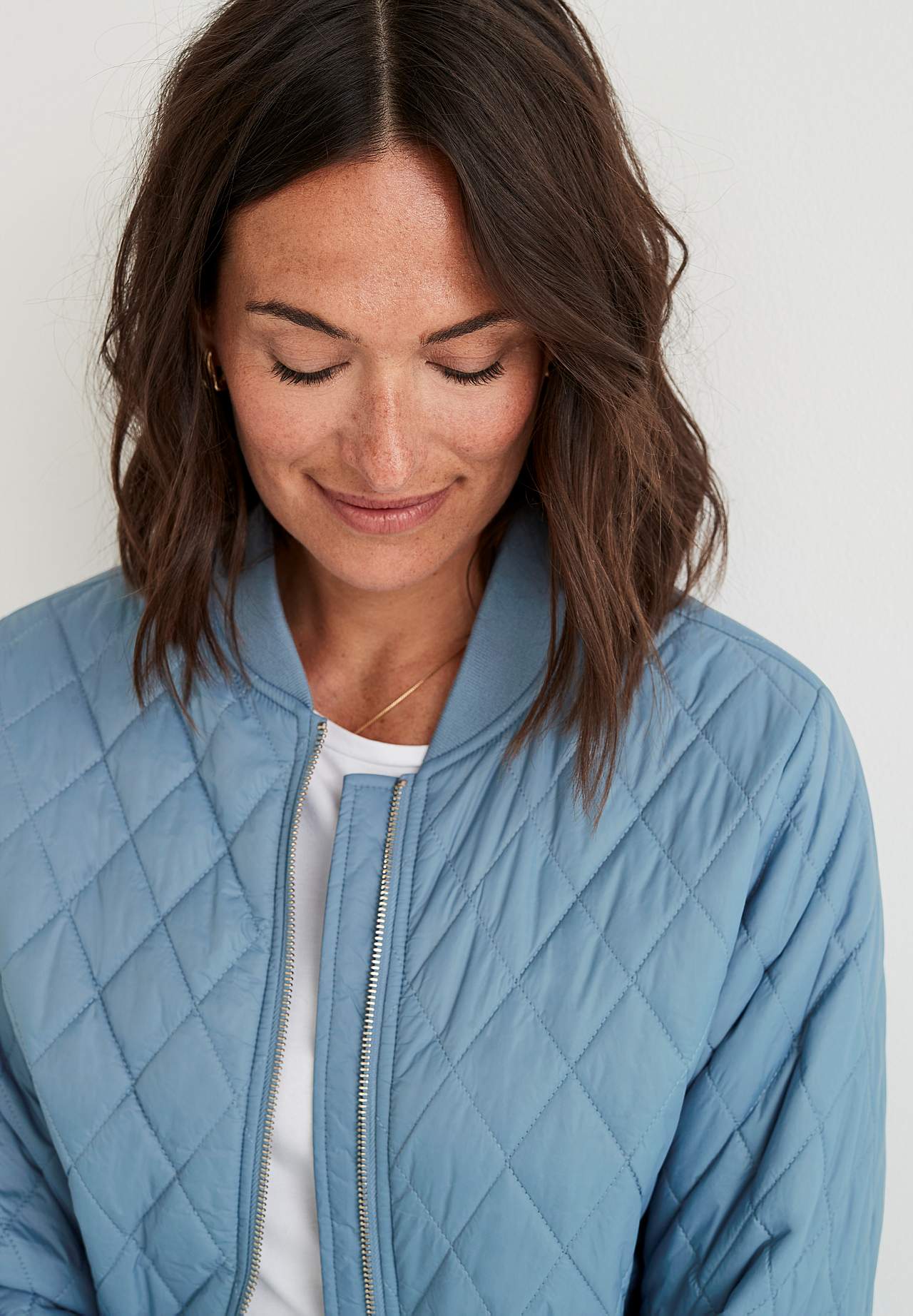 Lange, gesteppte Jacke Elena