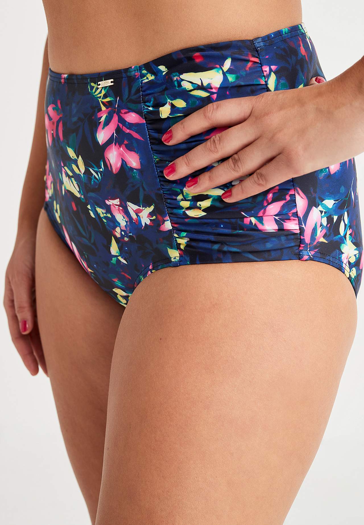 Bikini-Unterteil mit hohem Bund