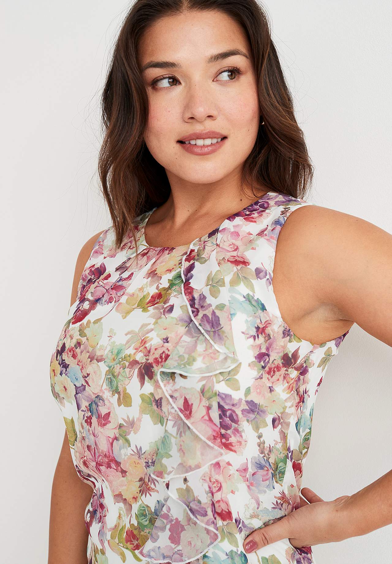 Blumiges Partykleid