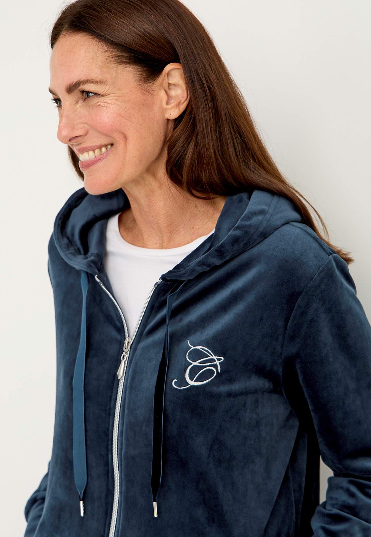 Zweiteiliges Velour-Set