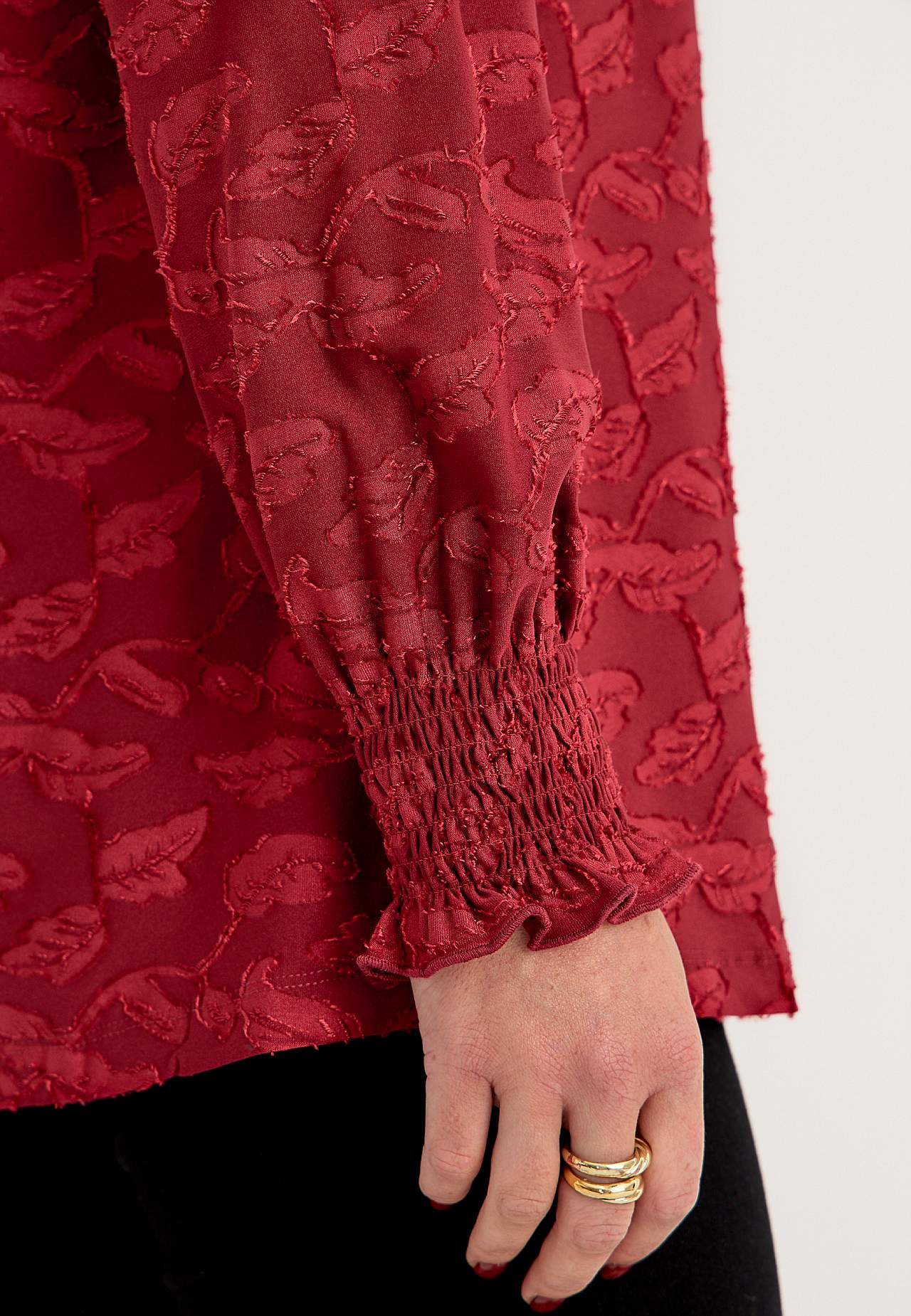 Jacquardgemusterte Jersey-Tunika