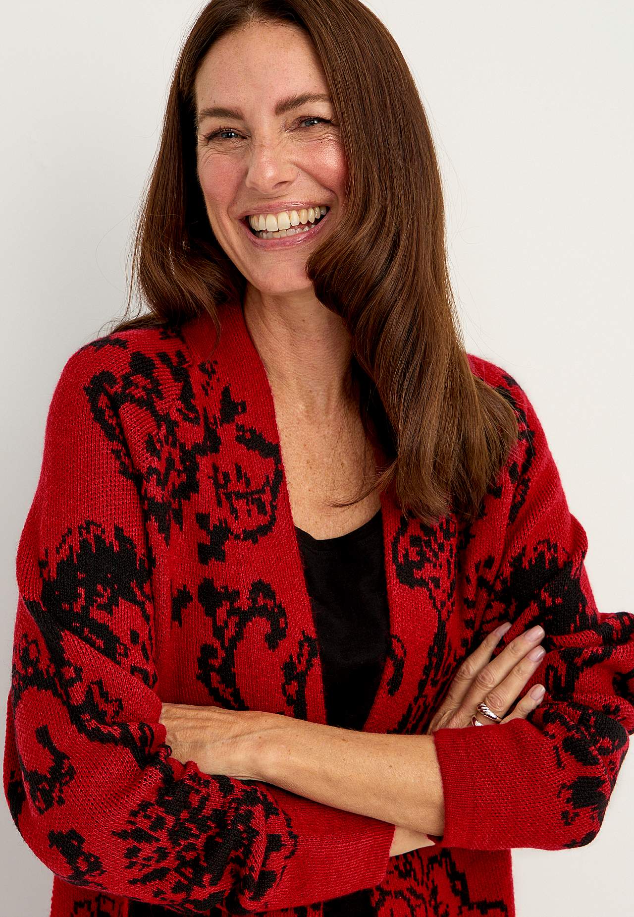 Cardigan mit einem Jacquard-Strick