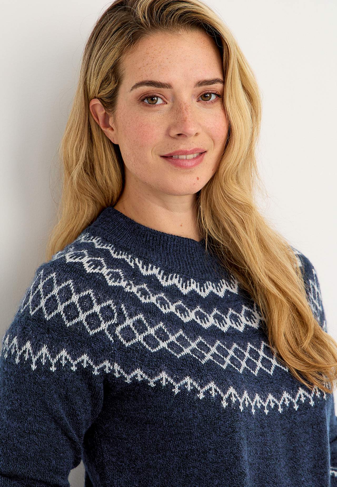 Jacquardgemusterter Pullover Jacqueline