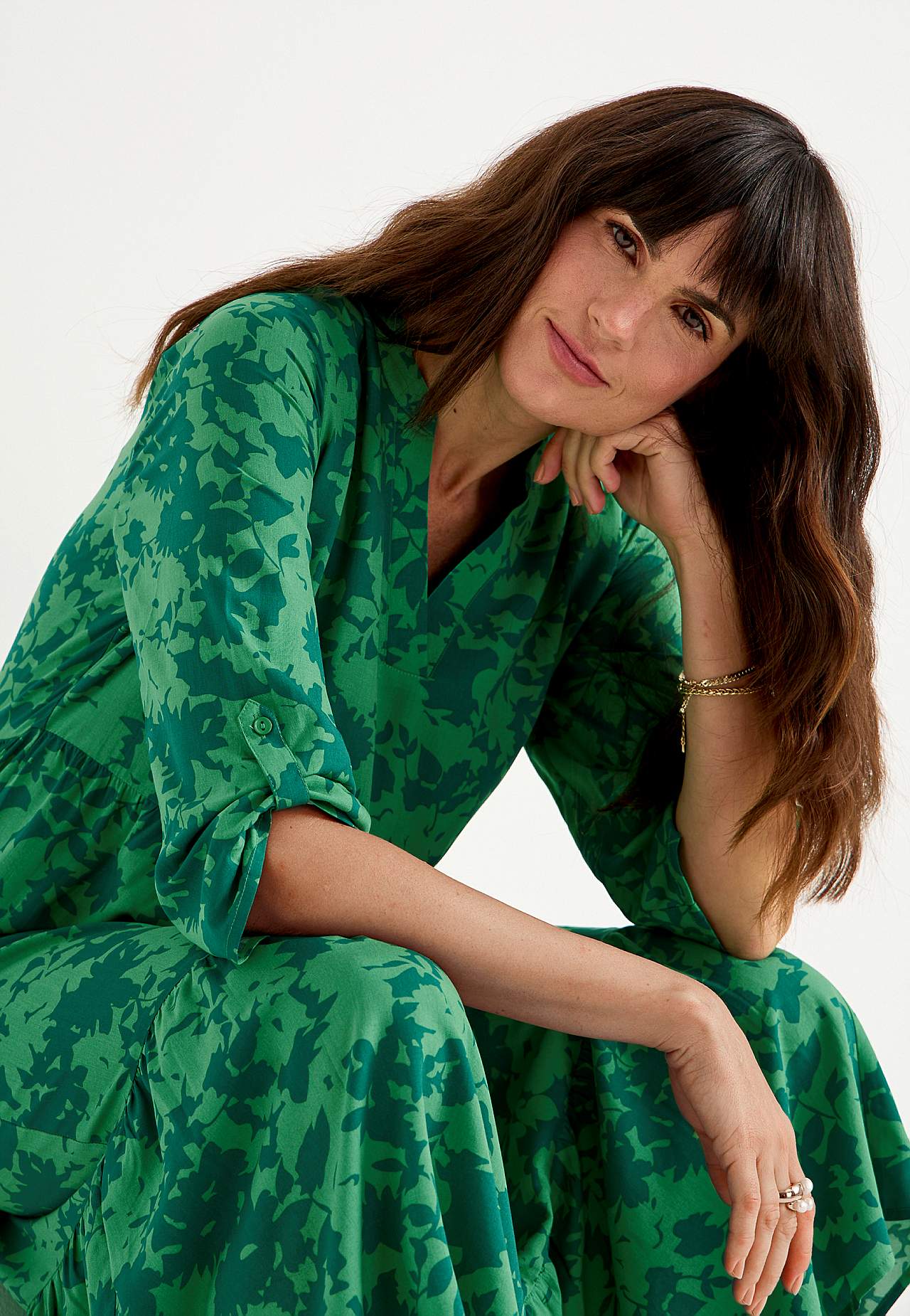 Kleid mit Volants