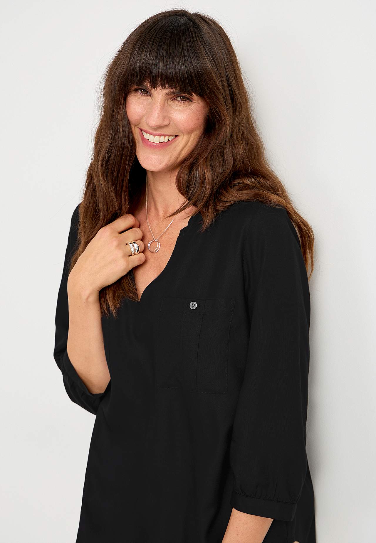 Bluse mit Taschen Marlene