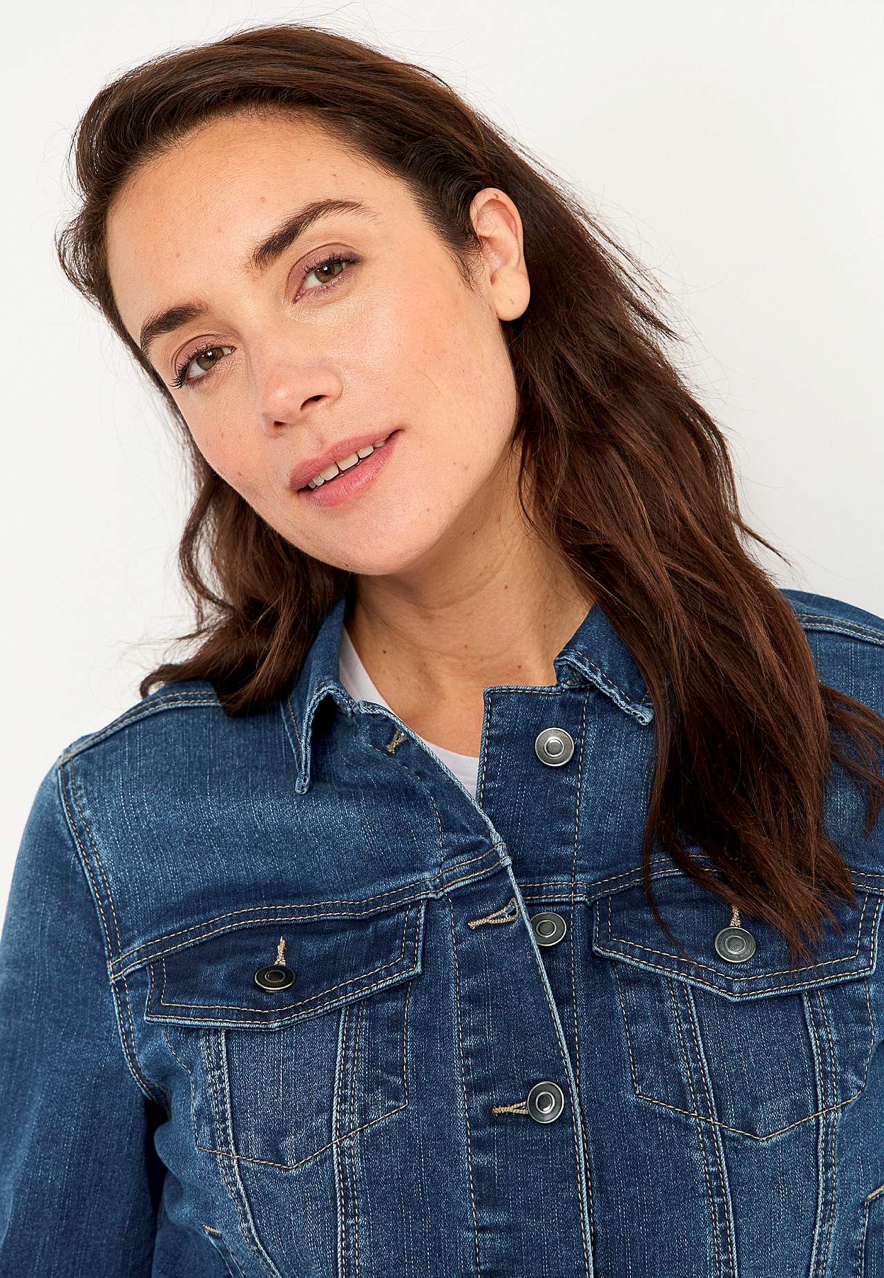 Jeansjacke mit Stretch
