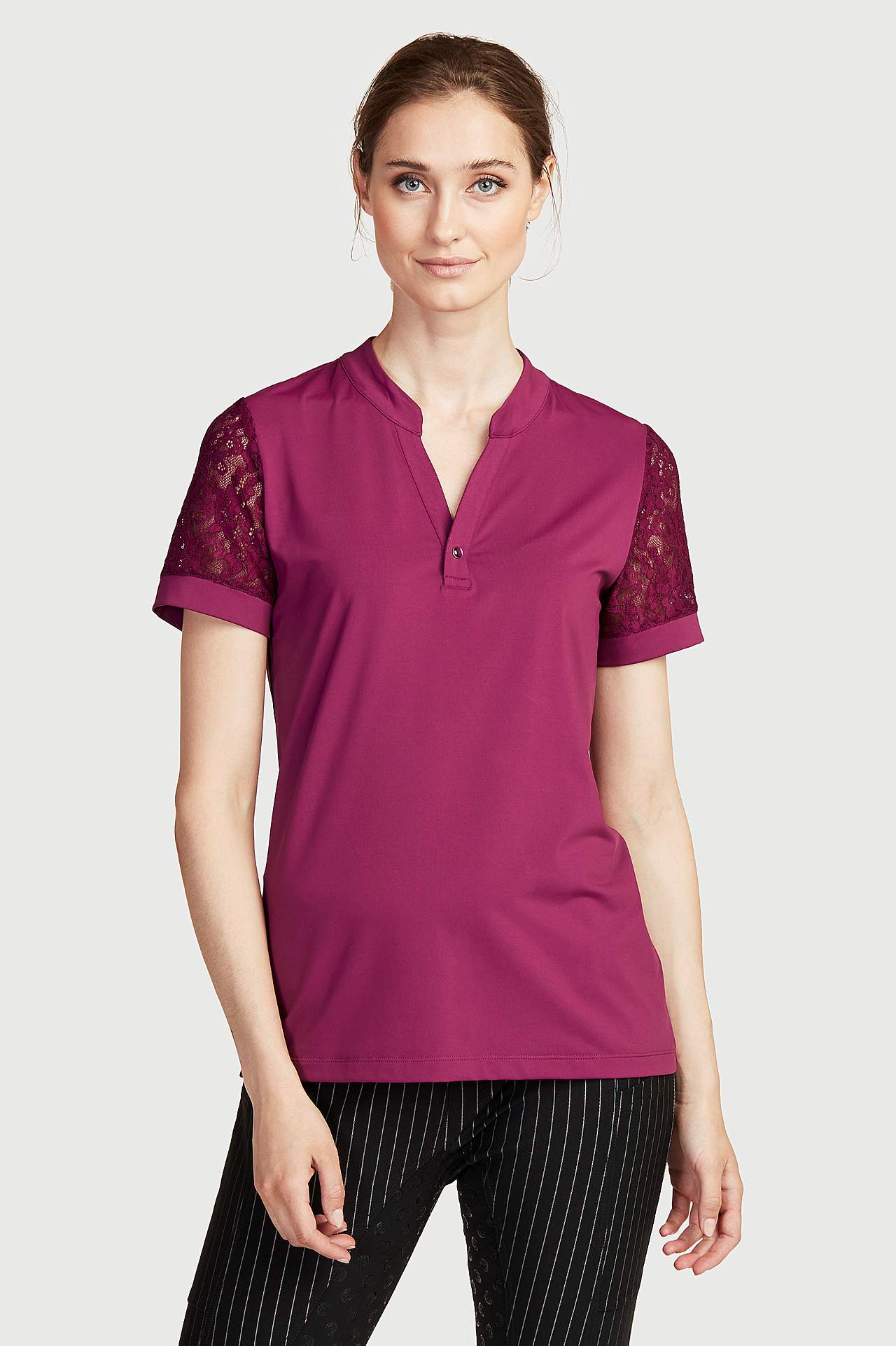 Karierte Reithose Vollgrip