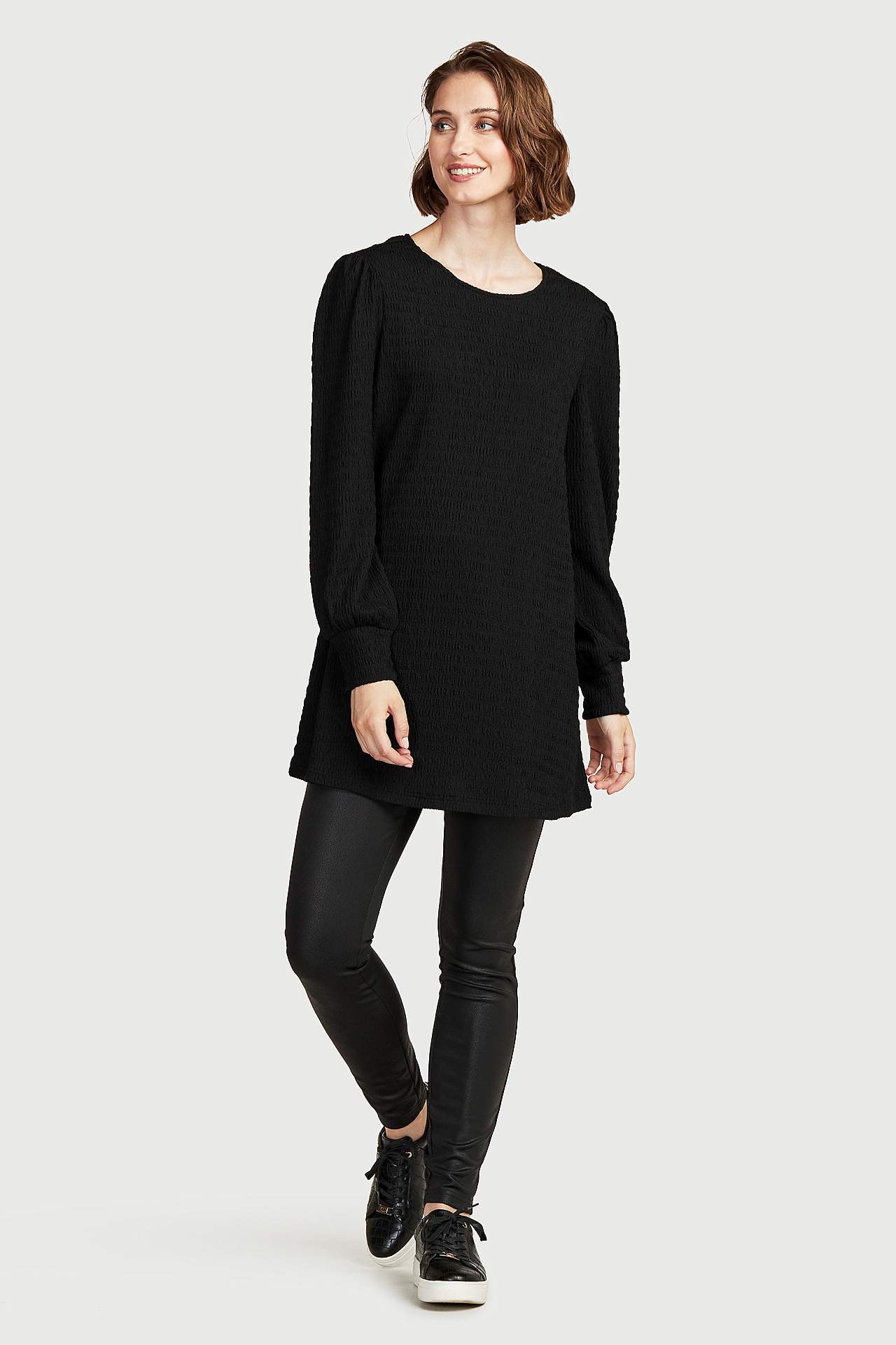 Zerknitterte Jersey-Tunika