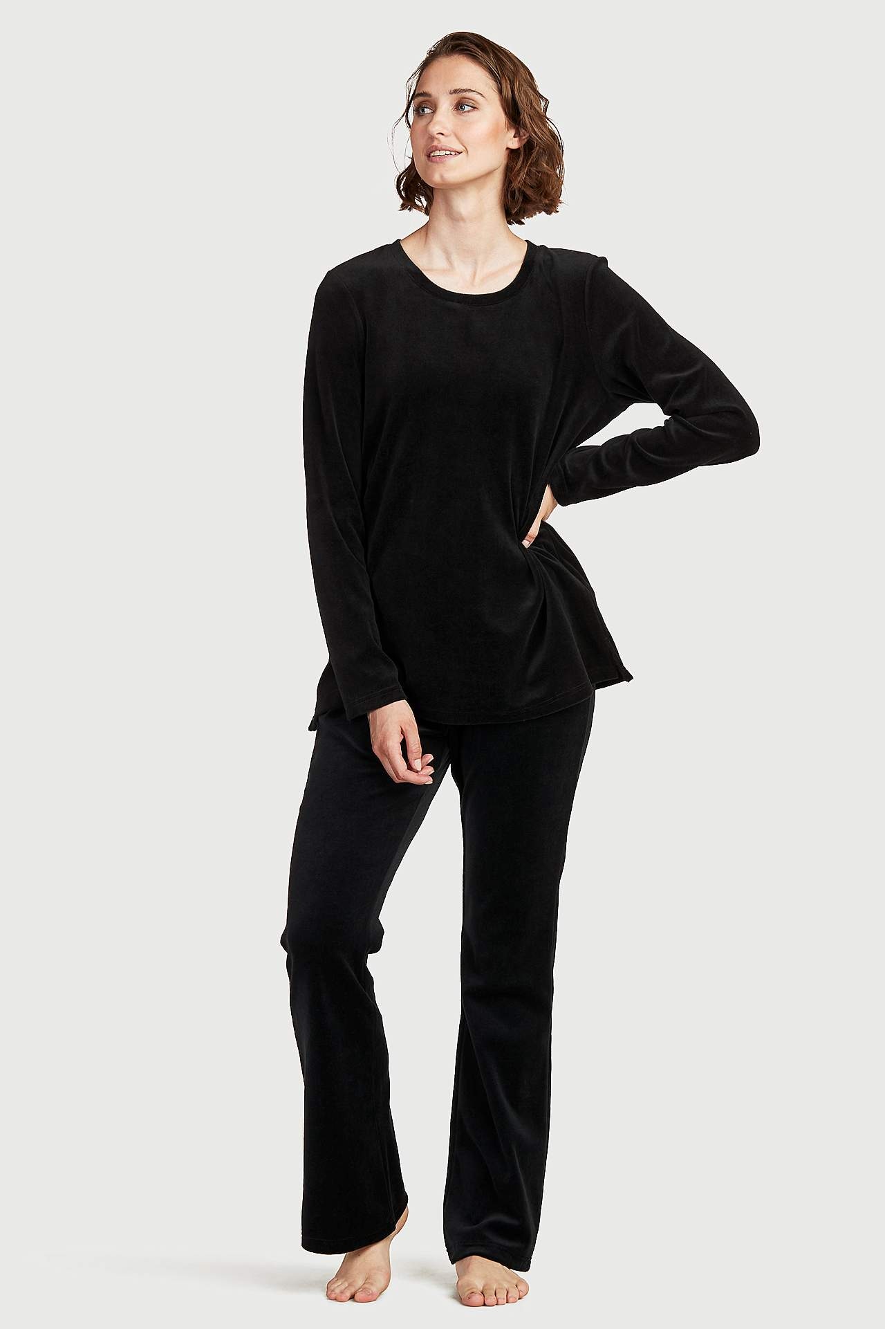 Velours-Pullover Wilma