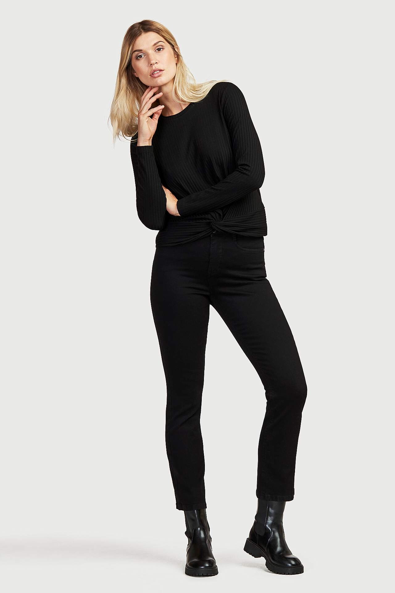 Gerade Jeans aus Bio-Baumwolle