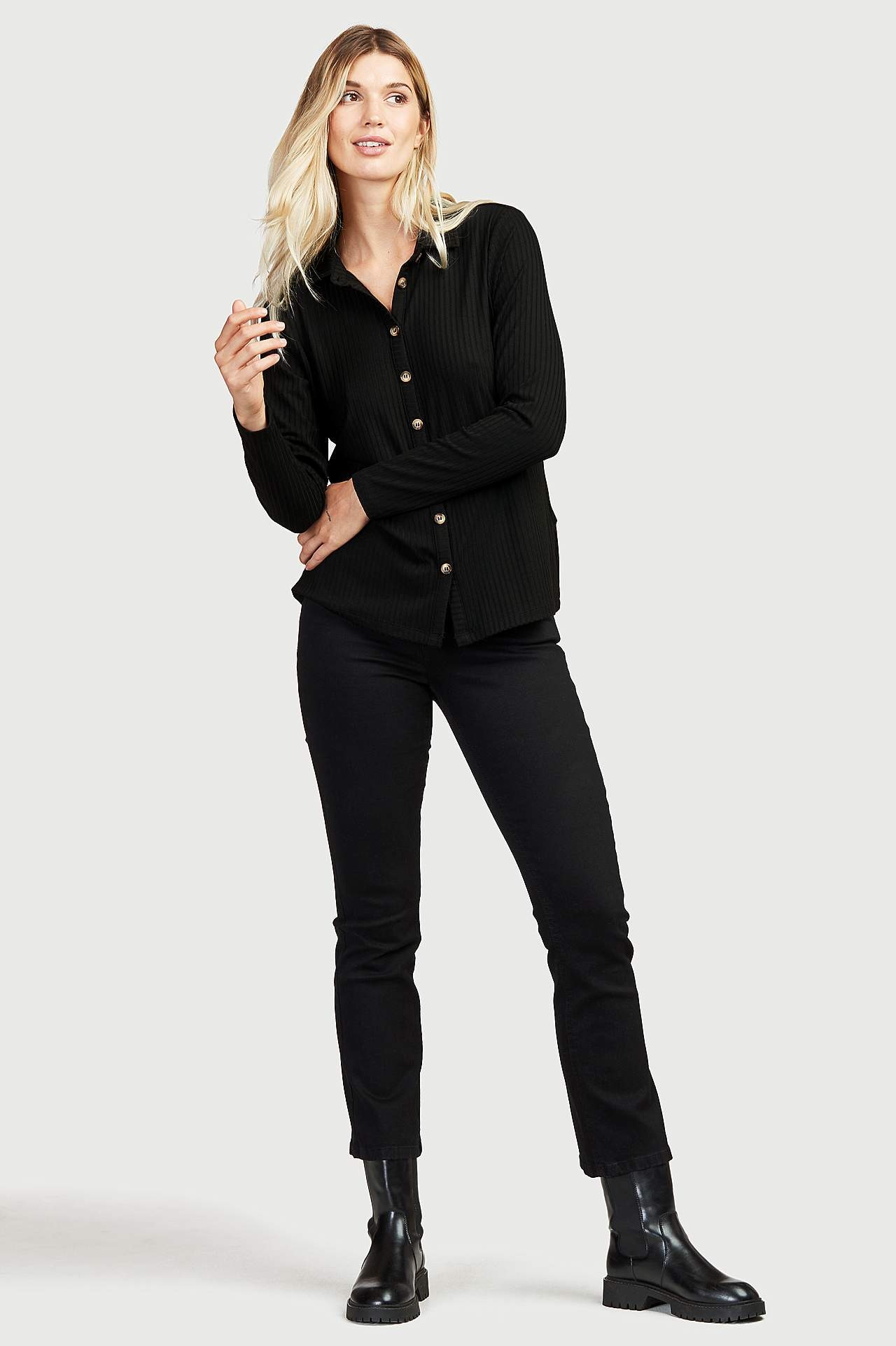 Gerade Jeans aus Bio-Baumwolle