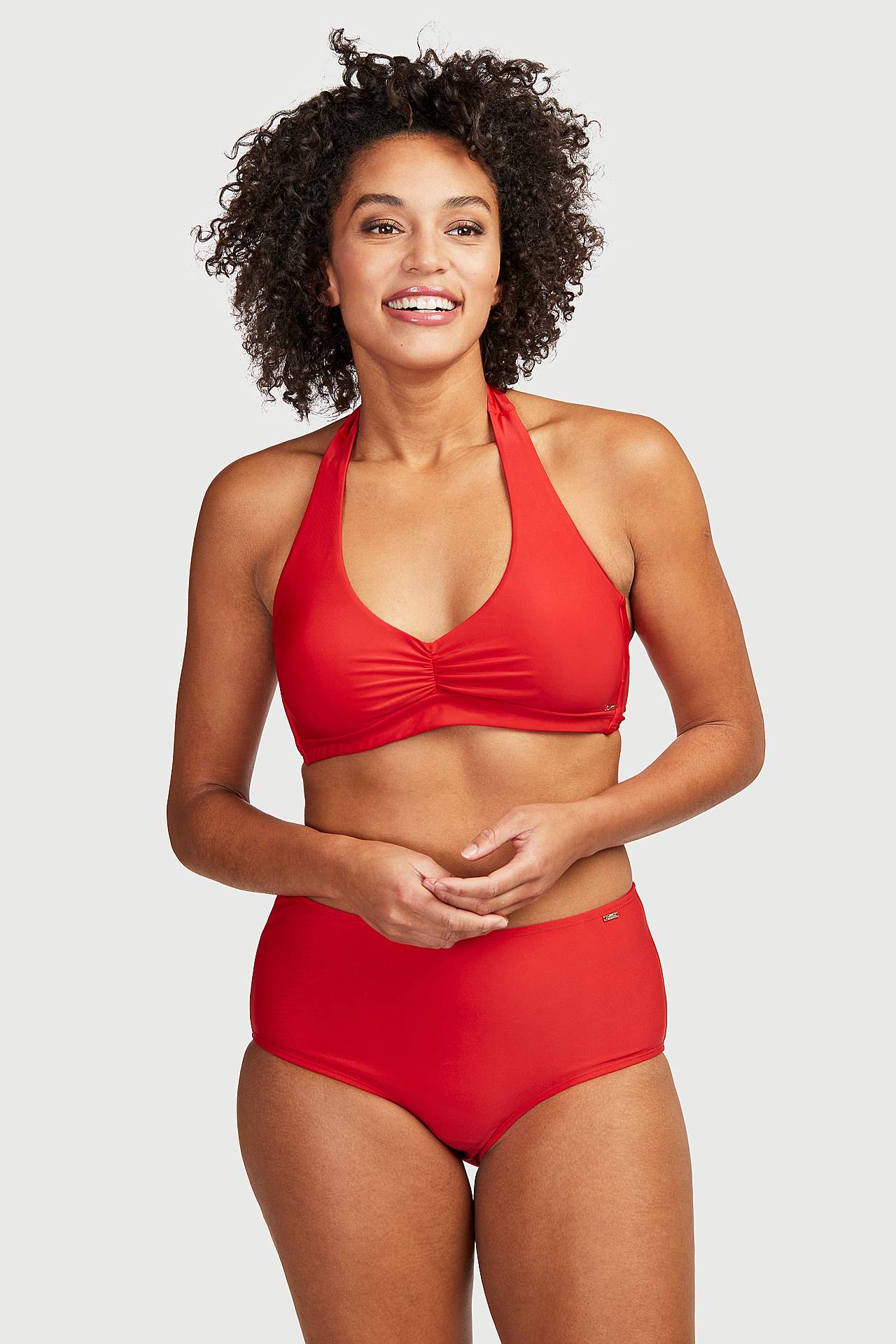 Bikini-Unterteil mit hohem Bund