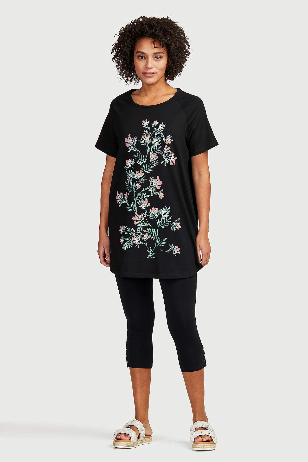 Capri-Leggings mit netten Knopf-Details Milly 2er-Pack