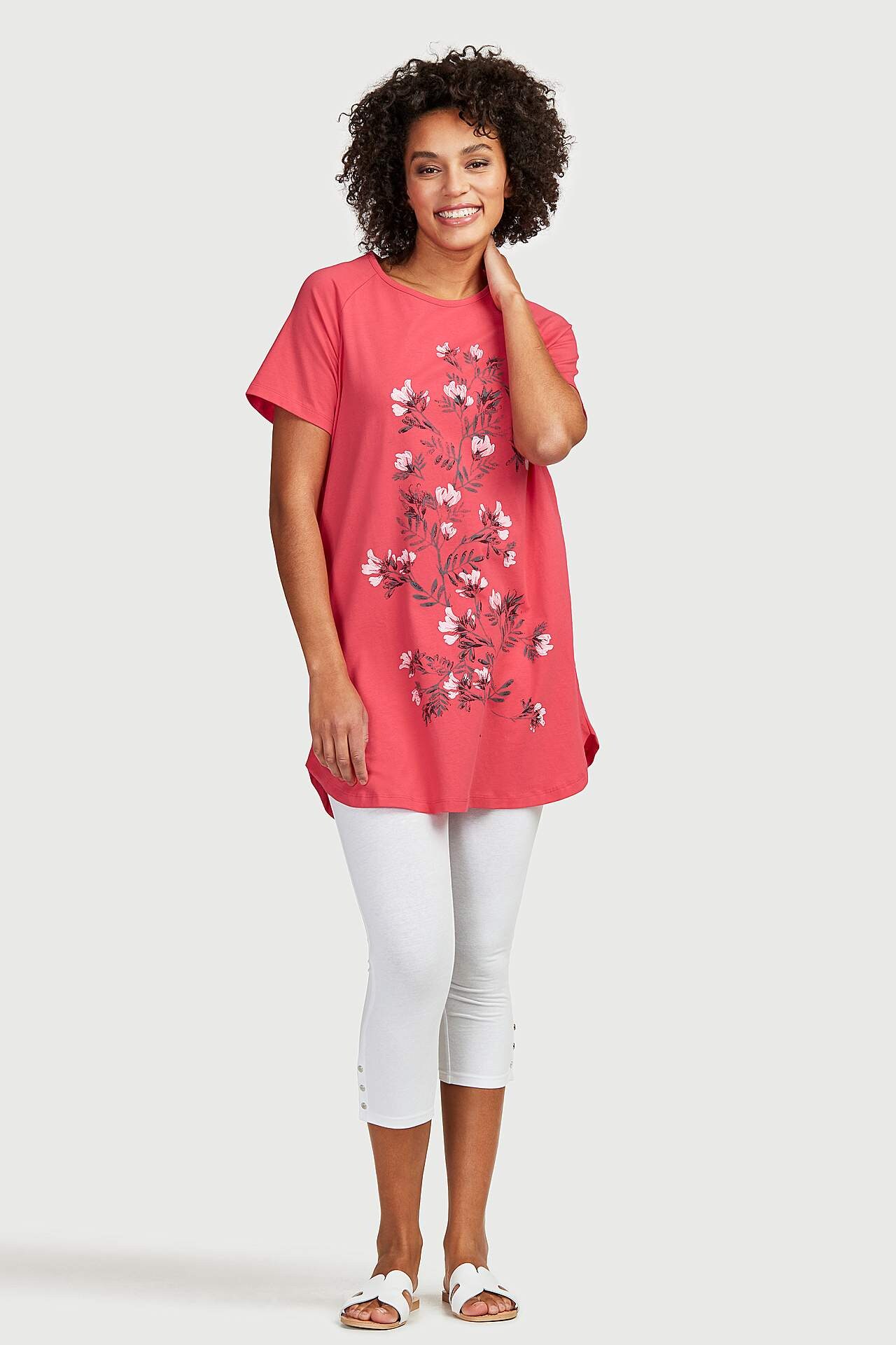 Gemusterte Jersey-Tuniken 2er-Pack