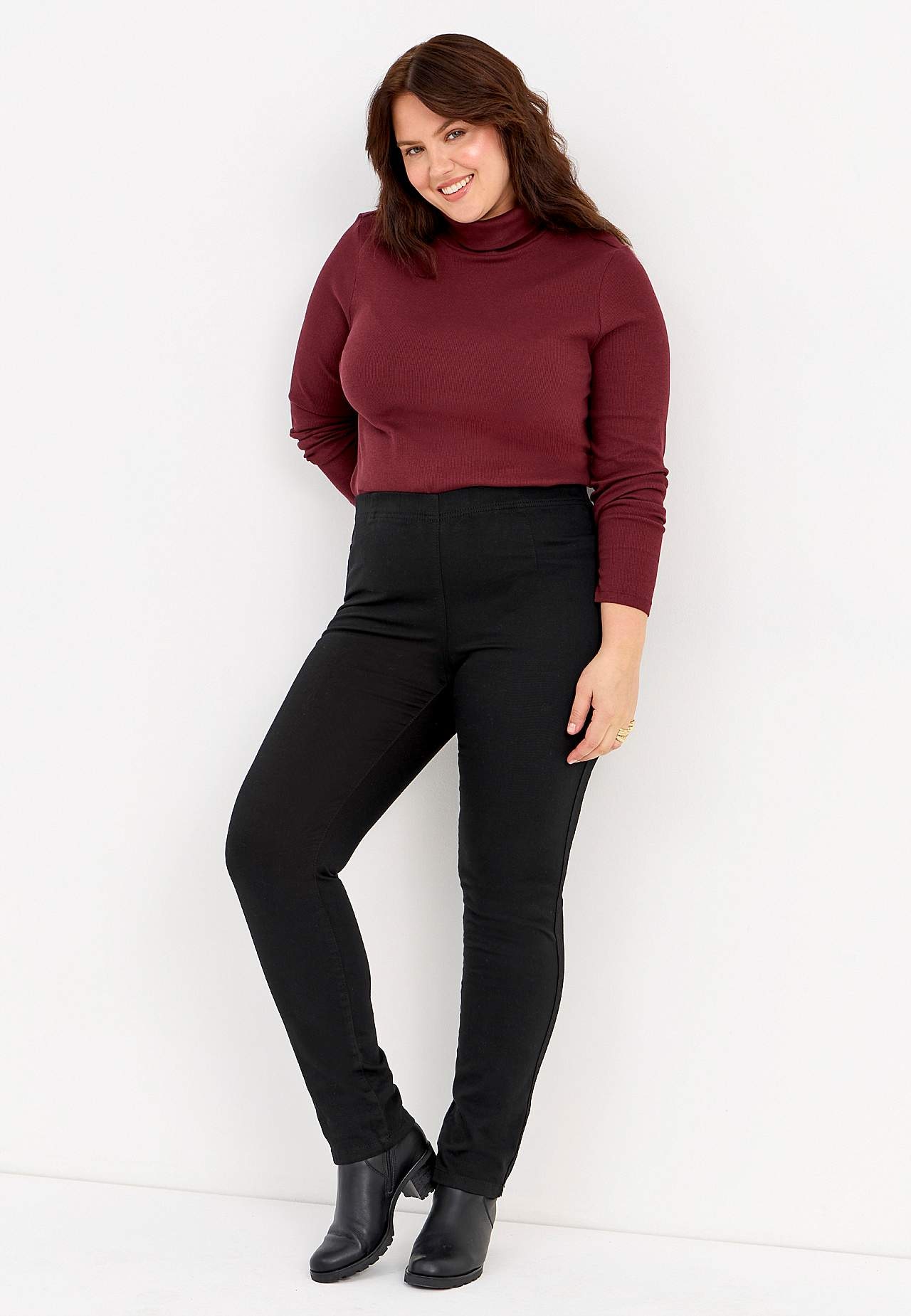 Jeggings mit schmalem Bein