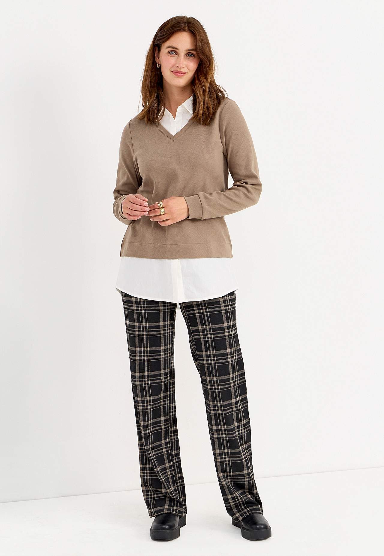 Jerseyhose mit geraden Beinen