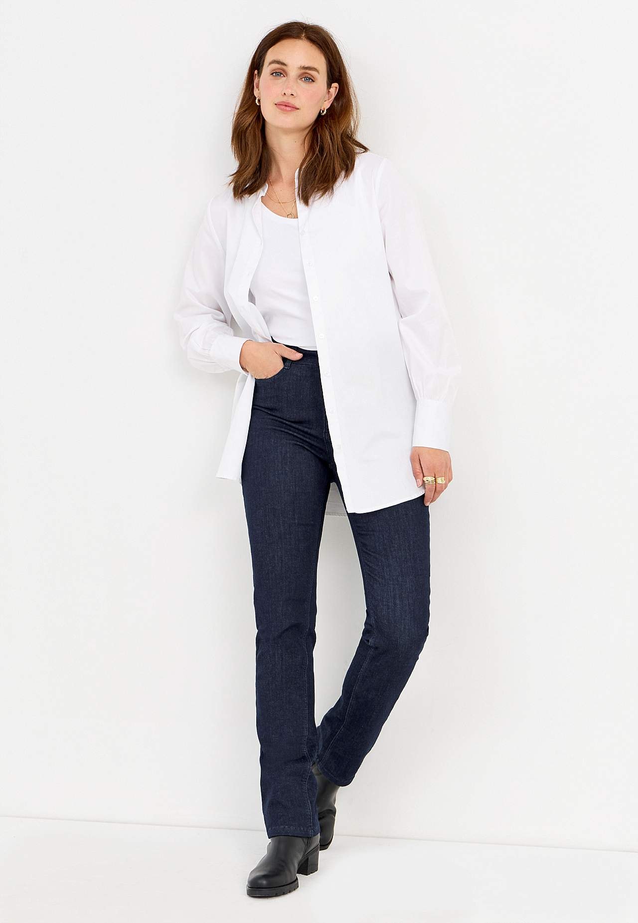Stretch-Jeans mit gerades Bein - drei Längen