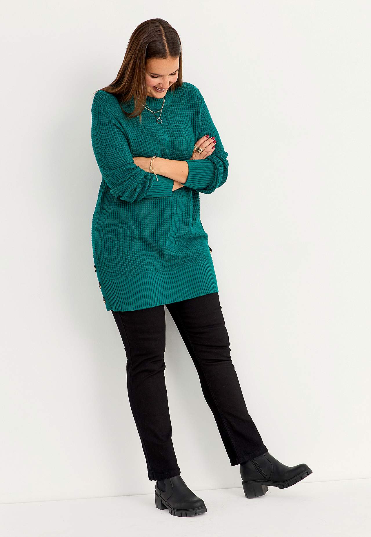 Pullover mit einem Strukturmuster