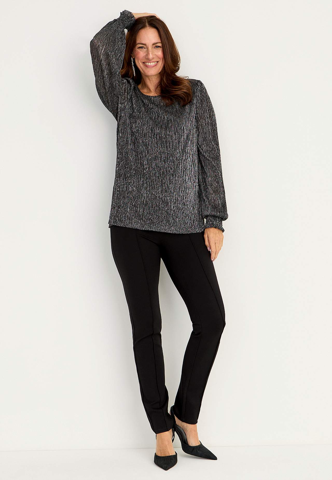 Glänzendes Party-Oberteil