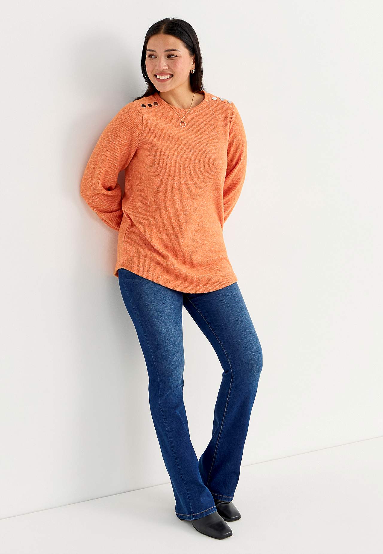 Gestrickter, weicher Pullover Beata