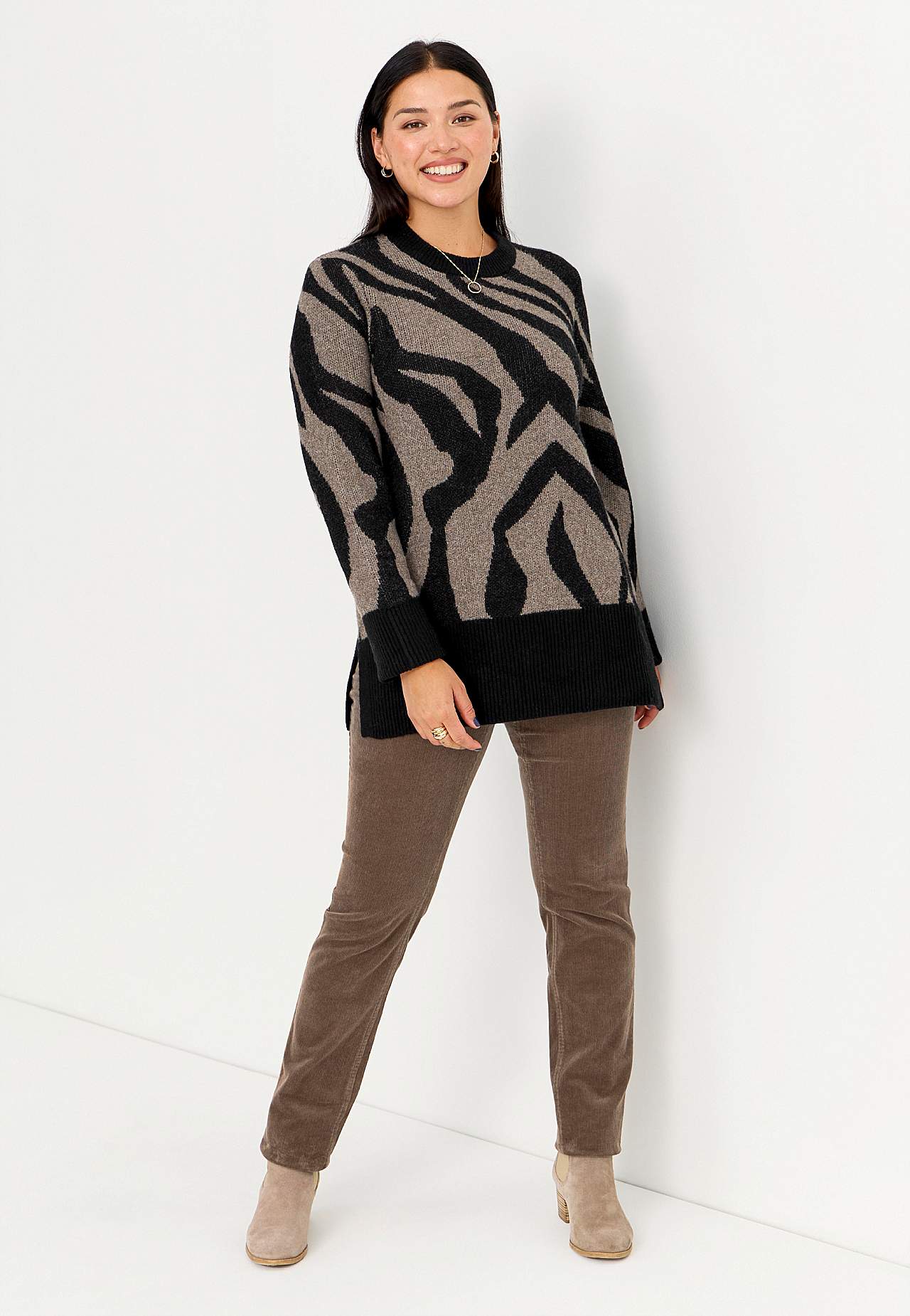 Treggings aus Kordsamt