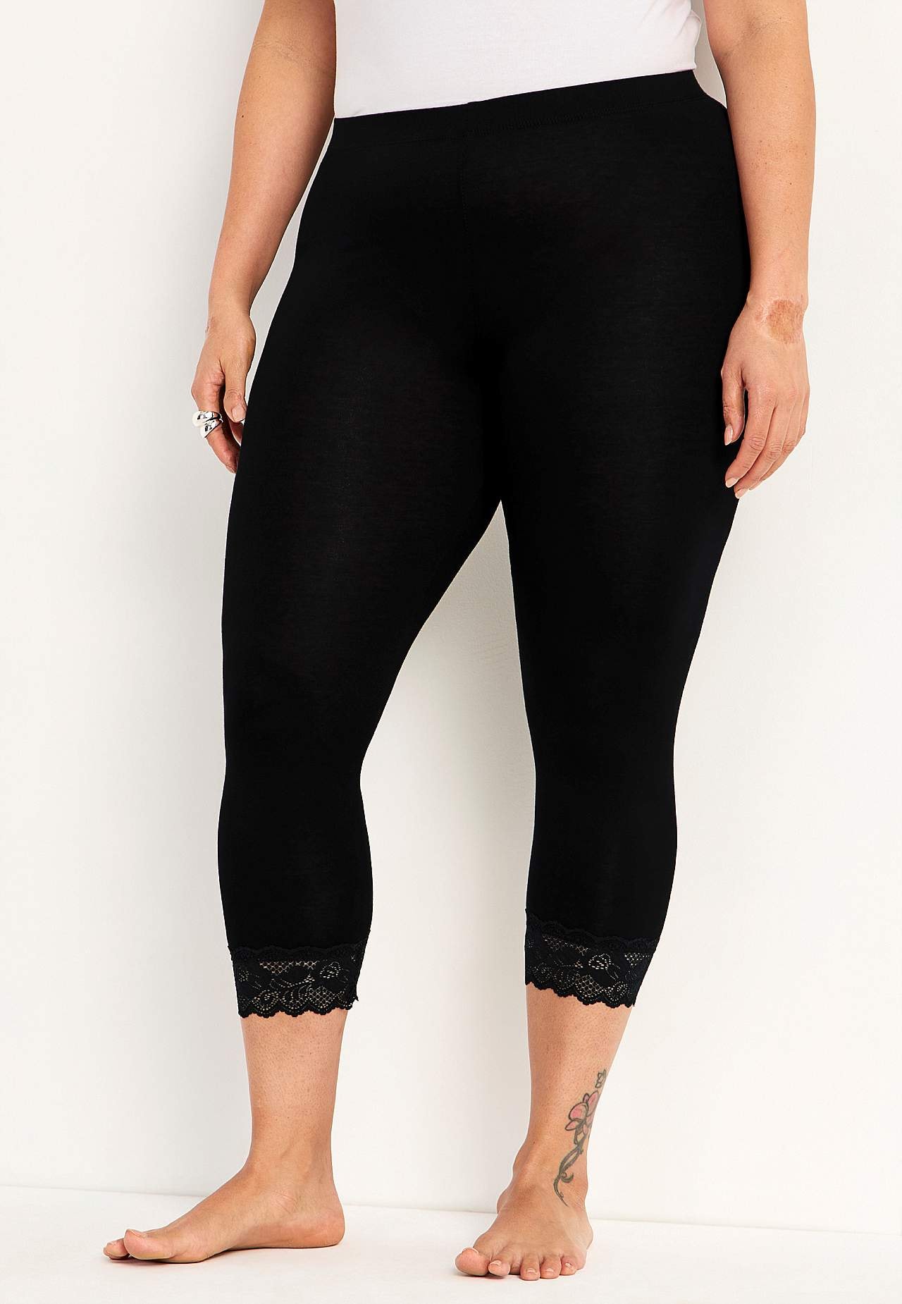 Capri-Leggings mit Spitze susanne