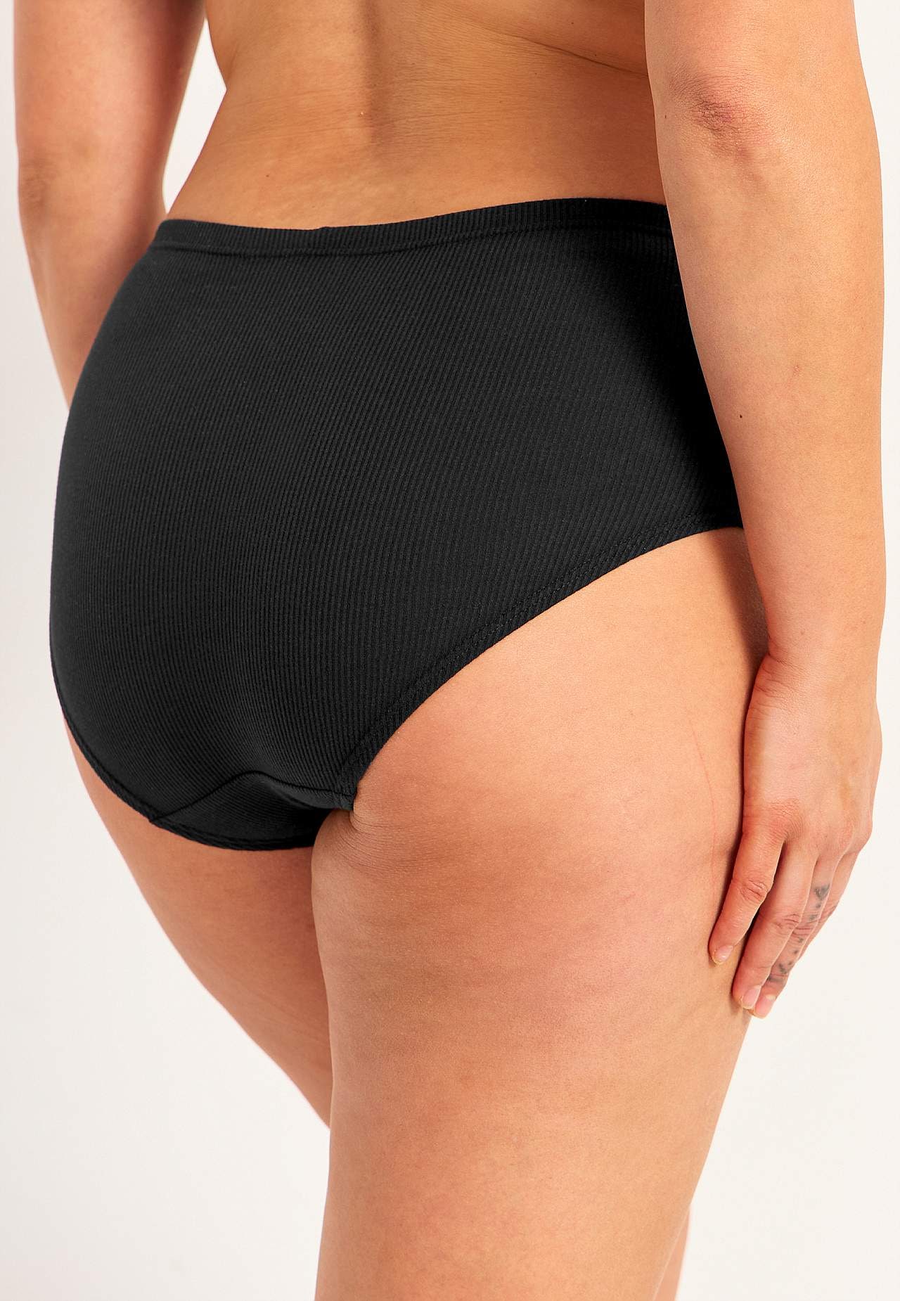Gerippte Damen-Unterhose aus Baumwolle Lisa 6er-Pack