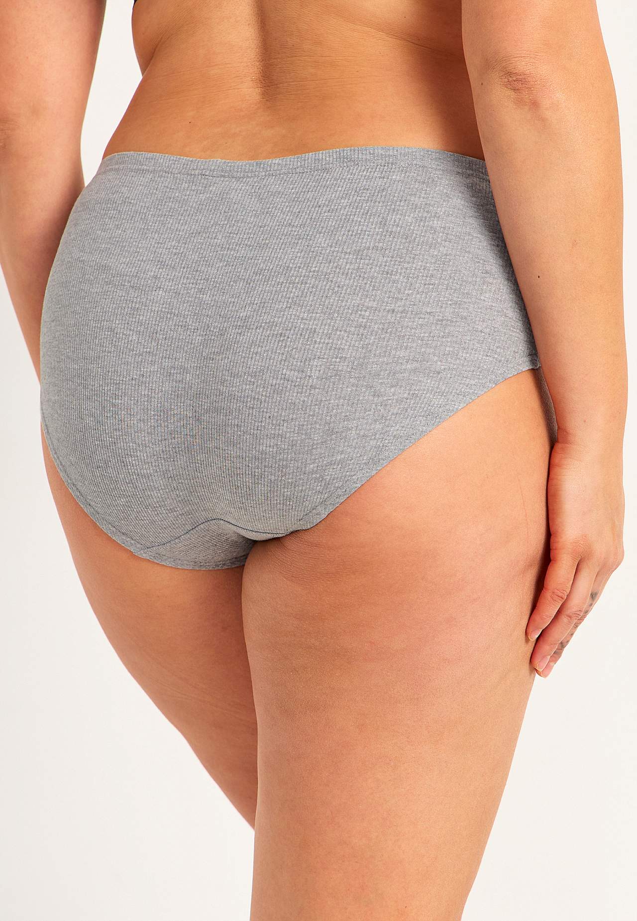 Gerippte Damen-Unterhose aus Baumwolle Lisa 6er-Pack