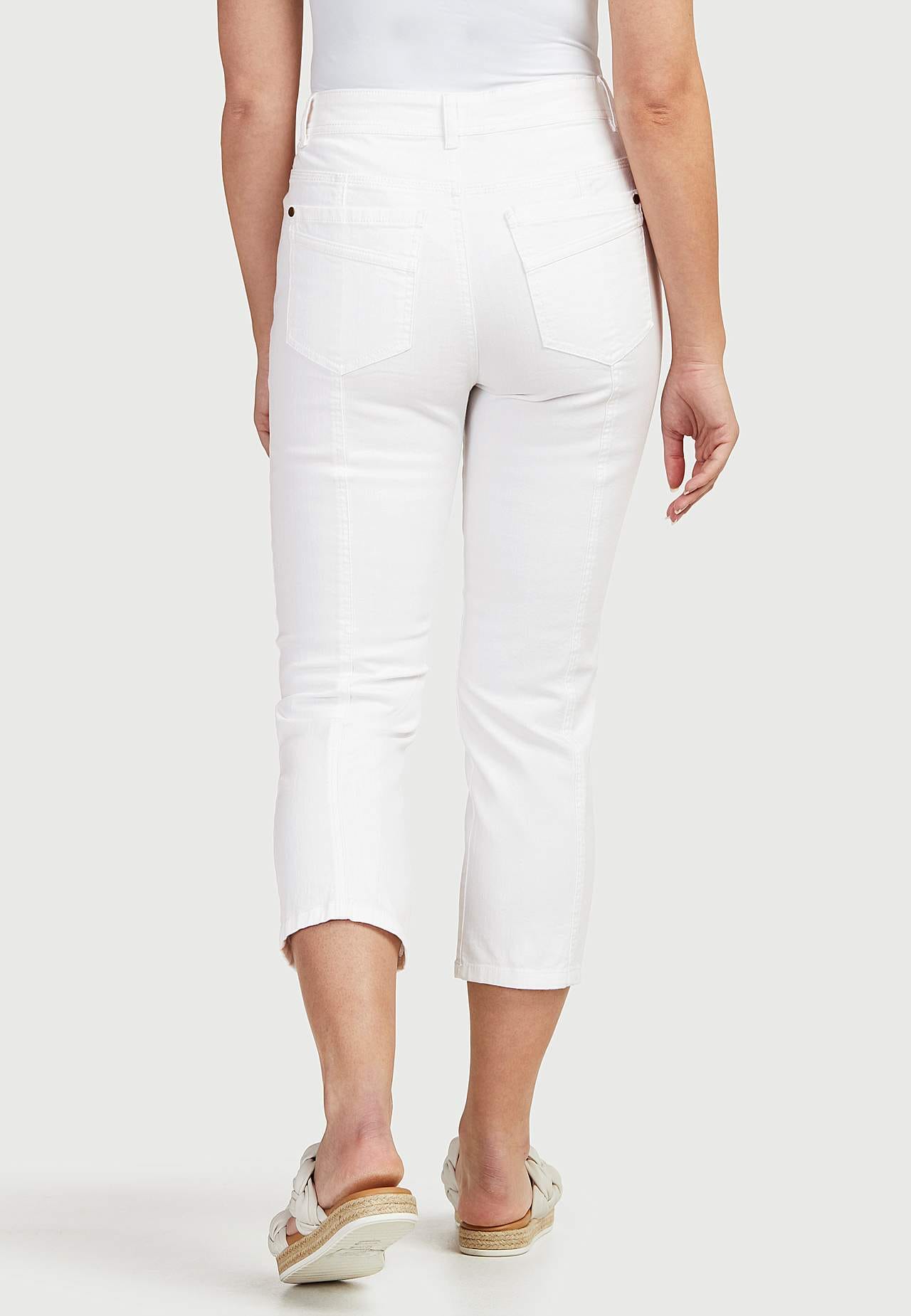 Cropped Jeans mit Fünf-Taschen-Design