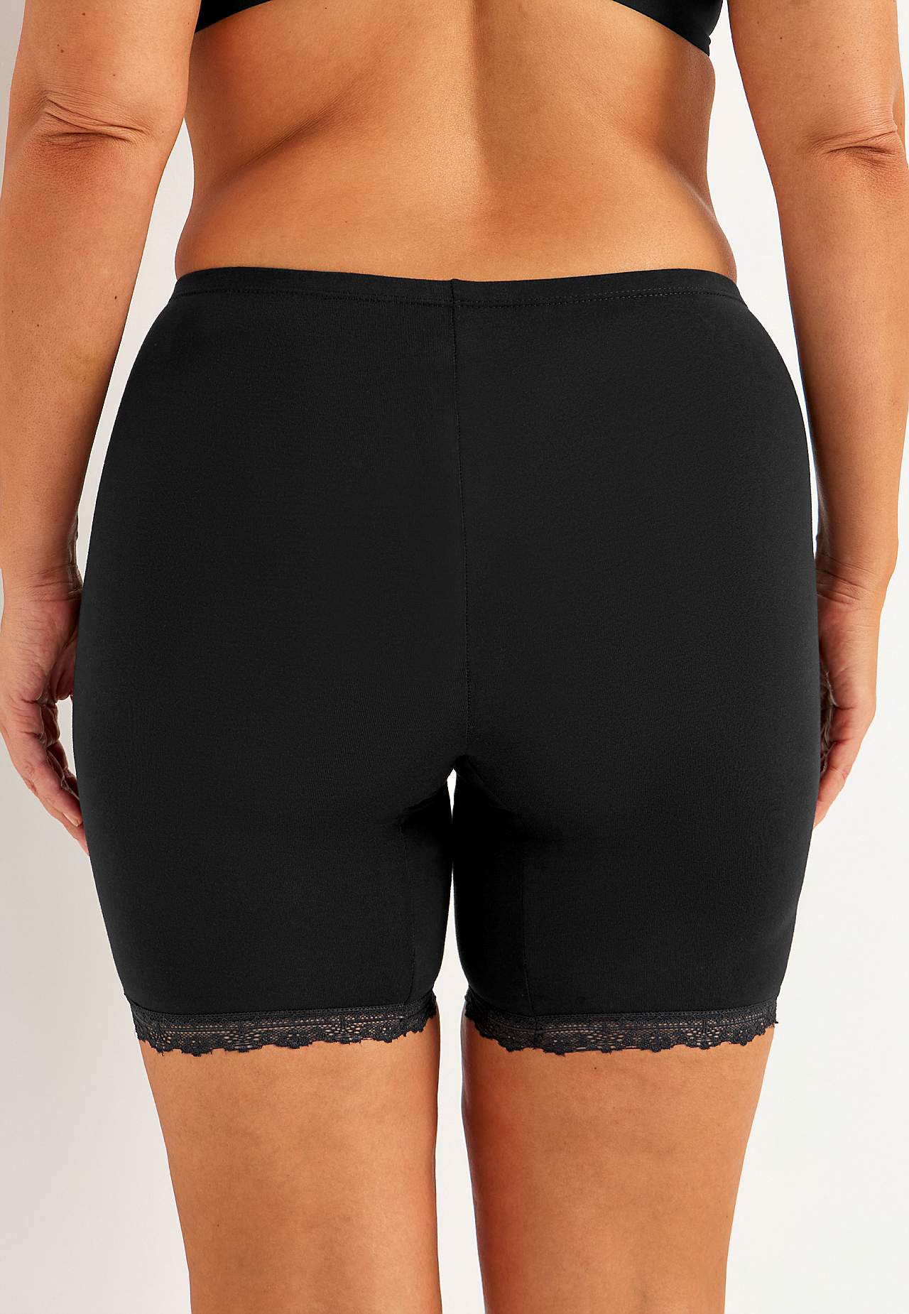 Baumwollslip mit längerem Bein 3er-Pack