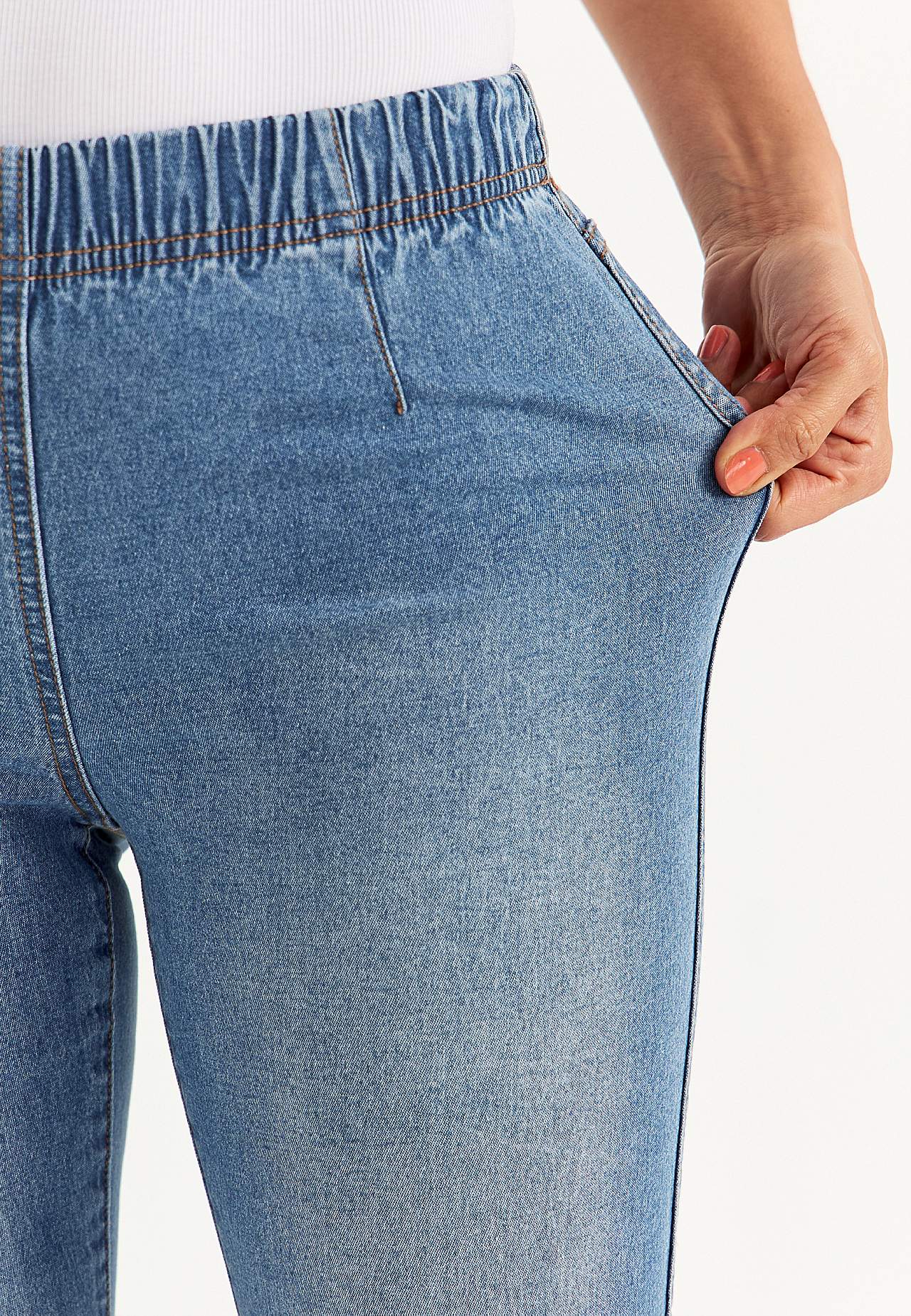 Jeggings mit schmalem Bein