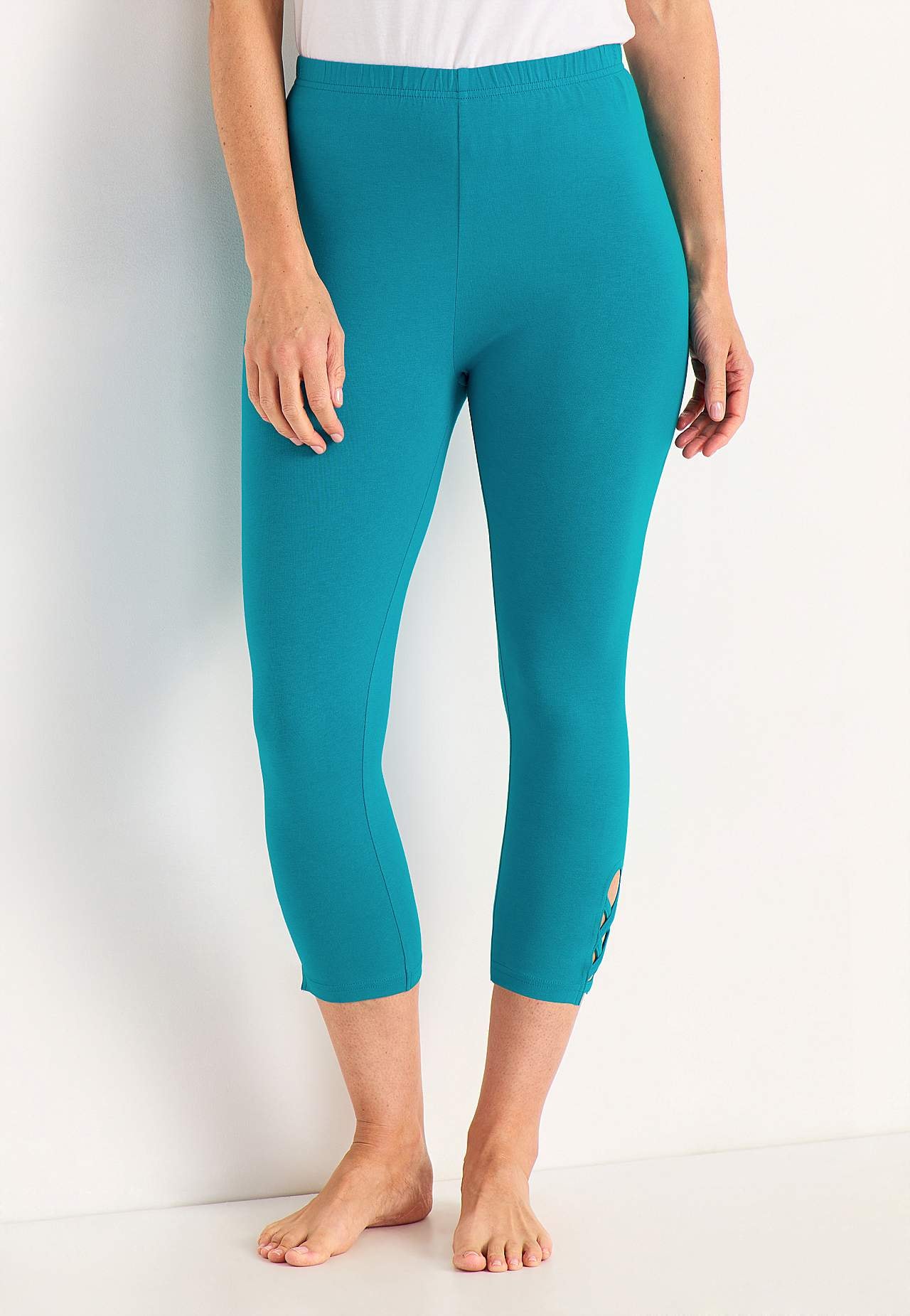 Capri-Leggings mit netten Details 2er-Pack