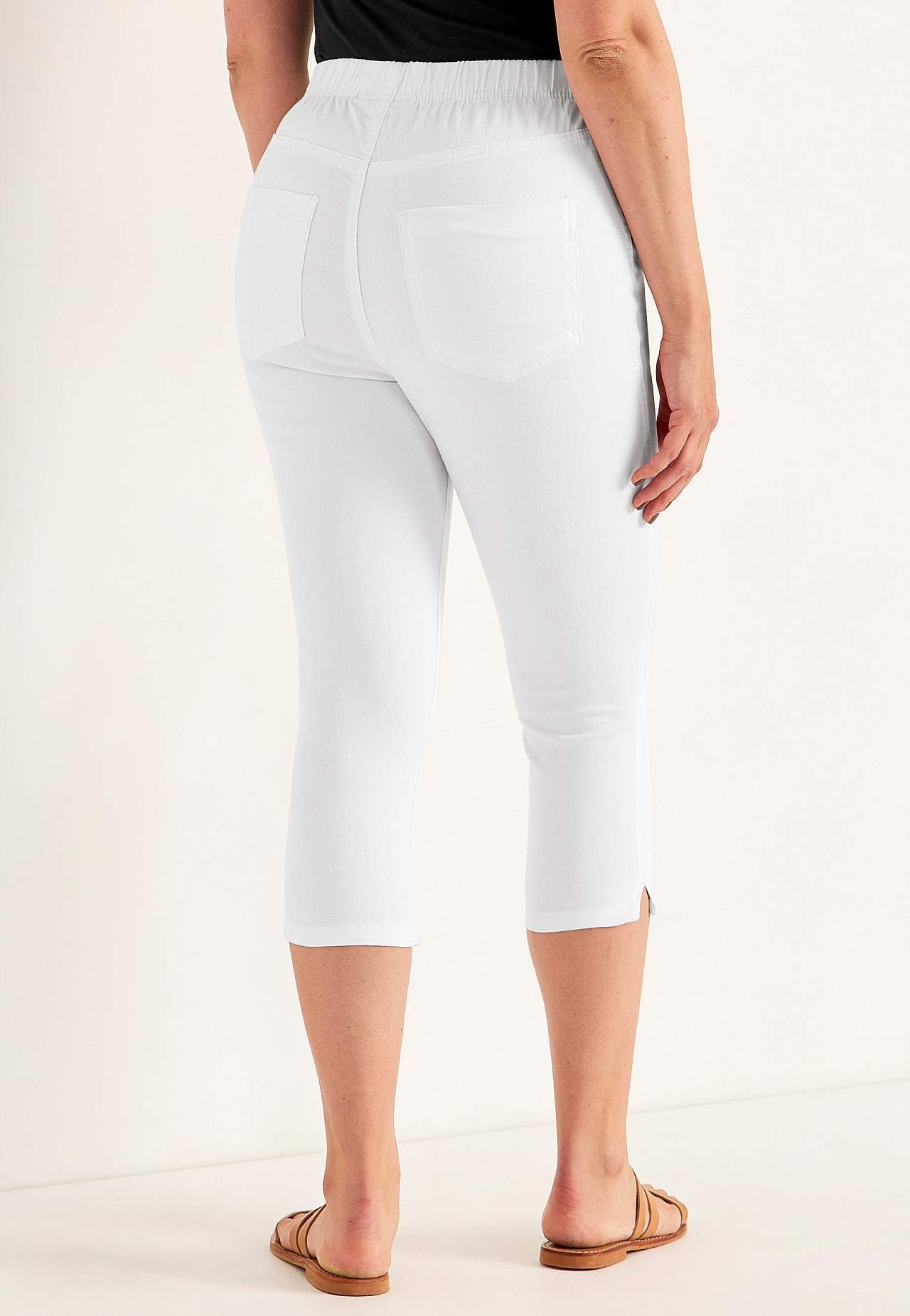 Bequeme Caprihose aus Baumwoll-Köper