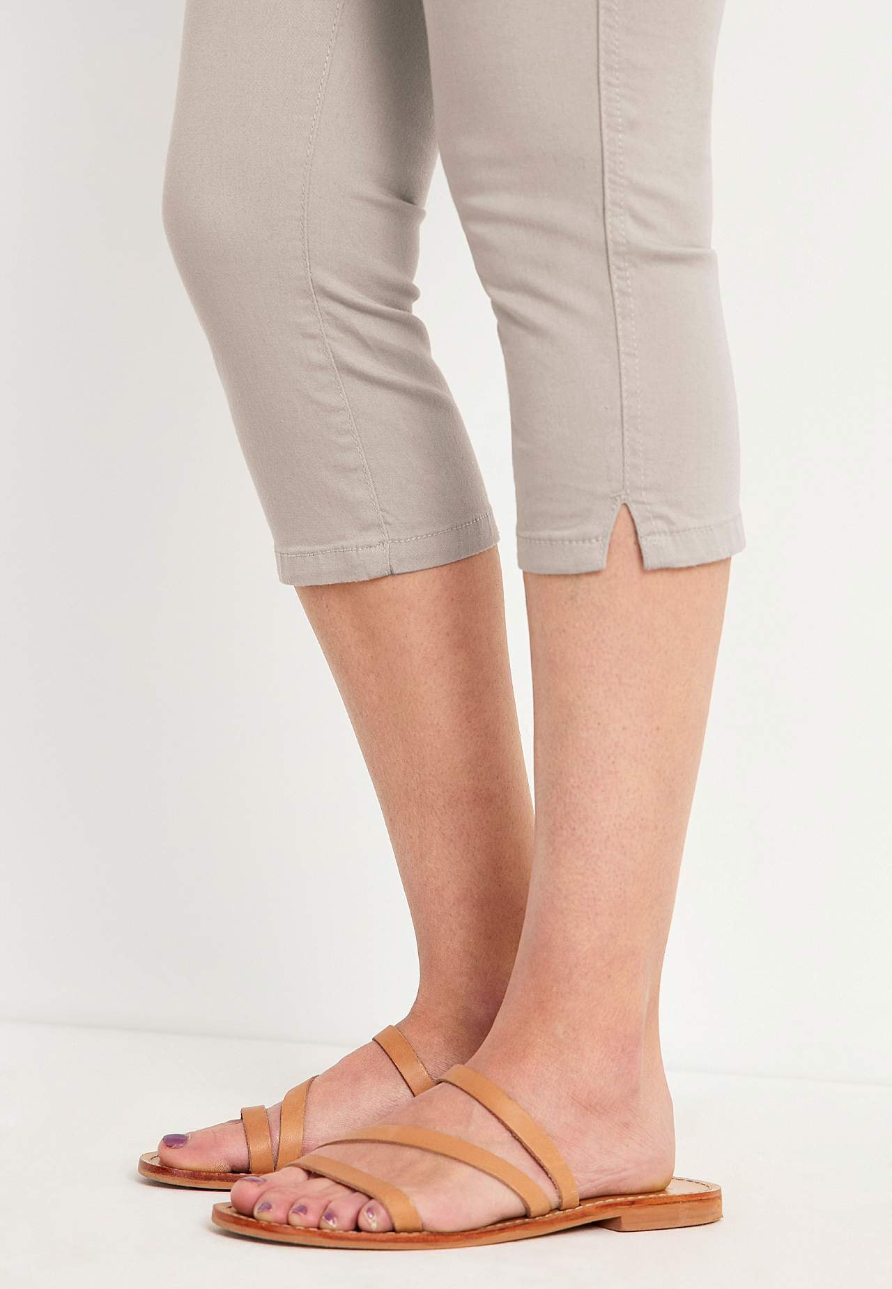Bequeme Caprihose aus Baumwoll-Köper