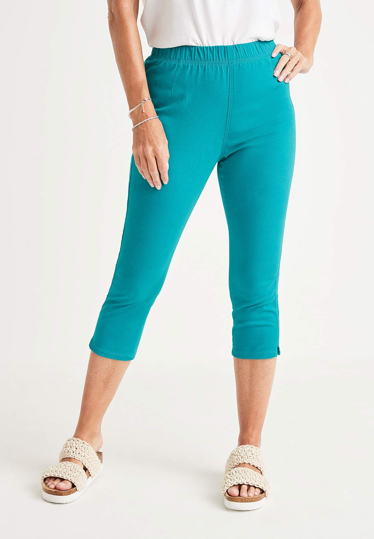Bequeme Caprihose aus Baumwoll-Köper