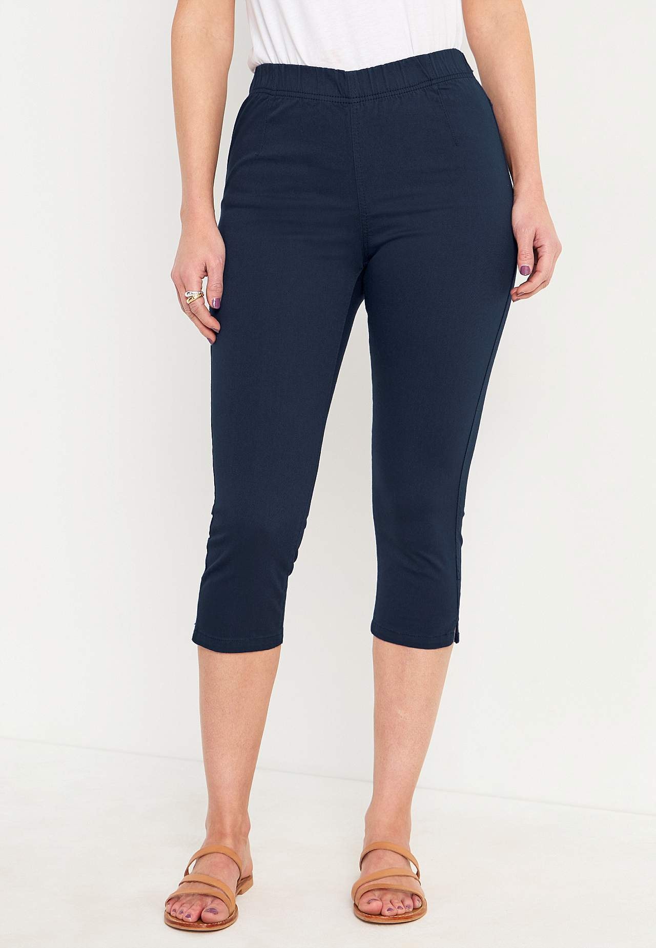 Bequeme Caprihose aus Baumwoll-Köper