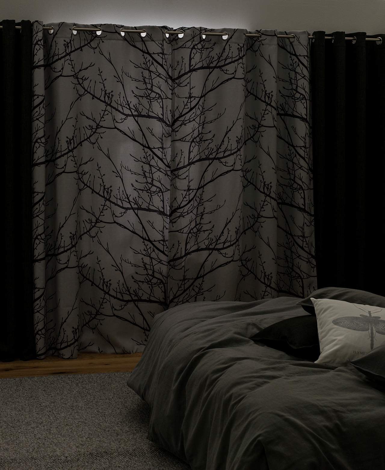 Verdunklungsvorhänge Trees 2er-Pack