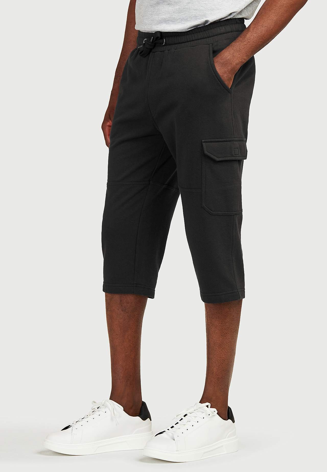 Lange Sweatshirt-Shorts mit Cargo-Taschen Smarty