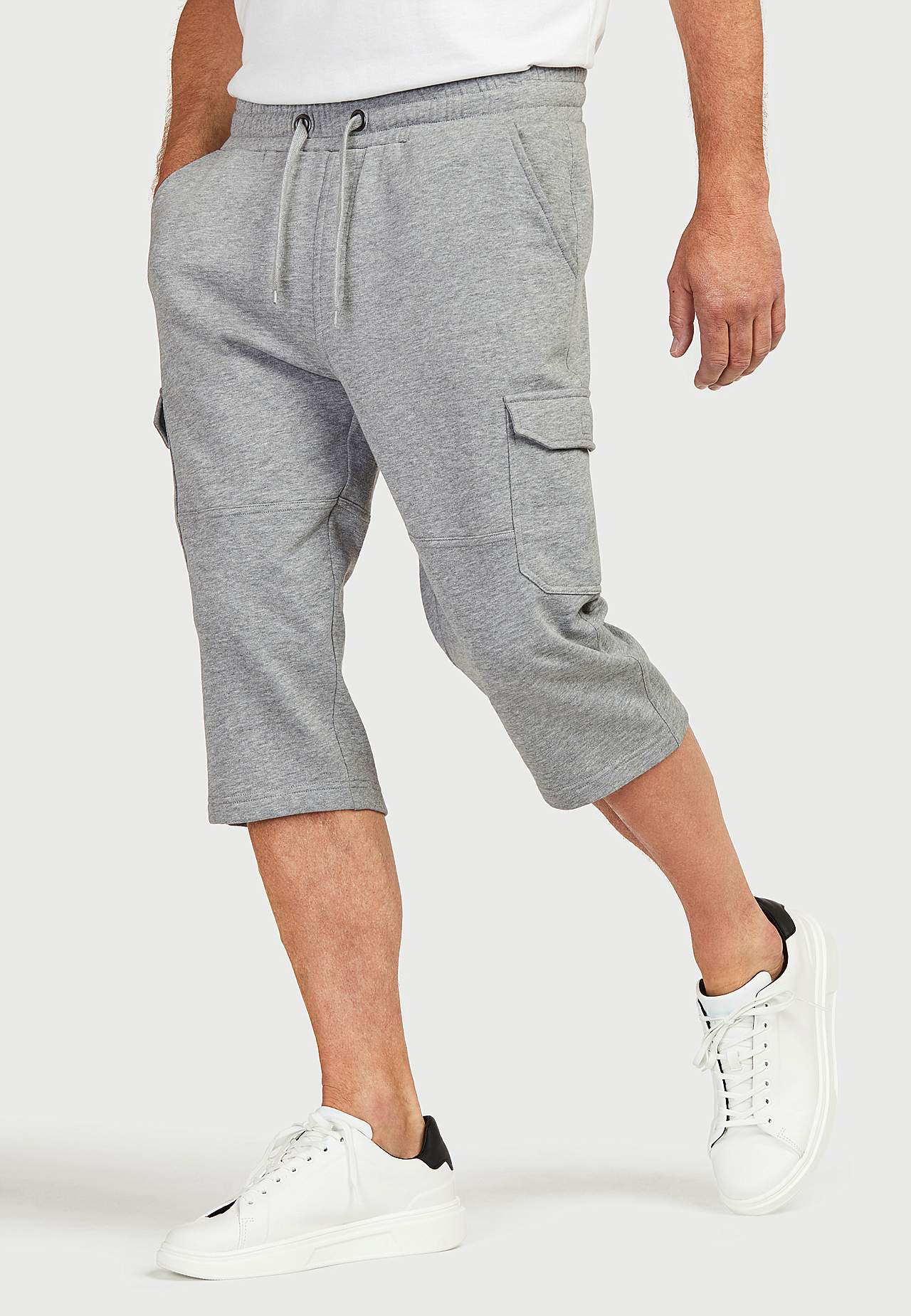 Lange Sweatshirt-Shorts mit Cargo-Taschen Smarty