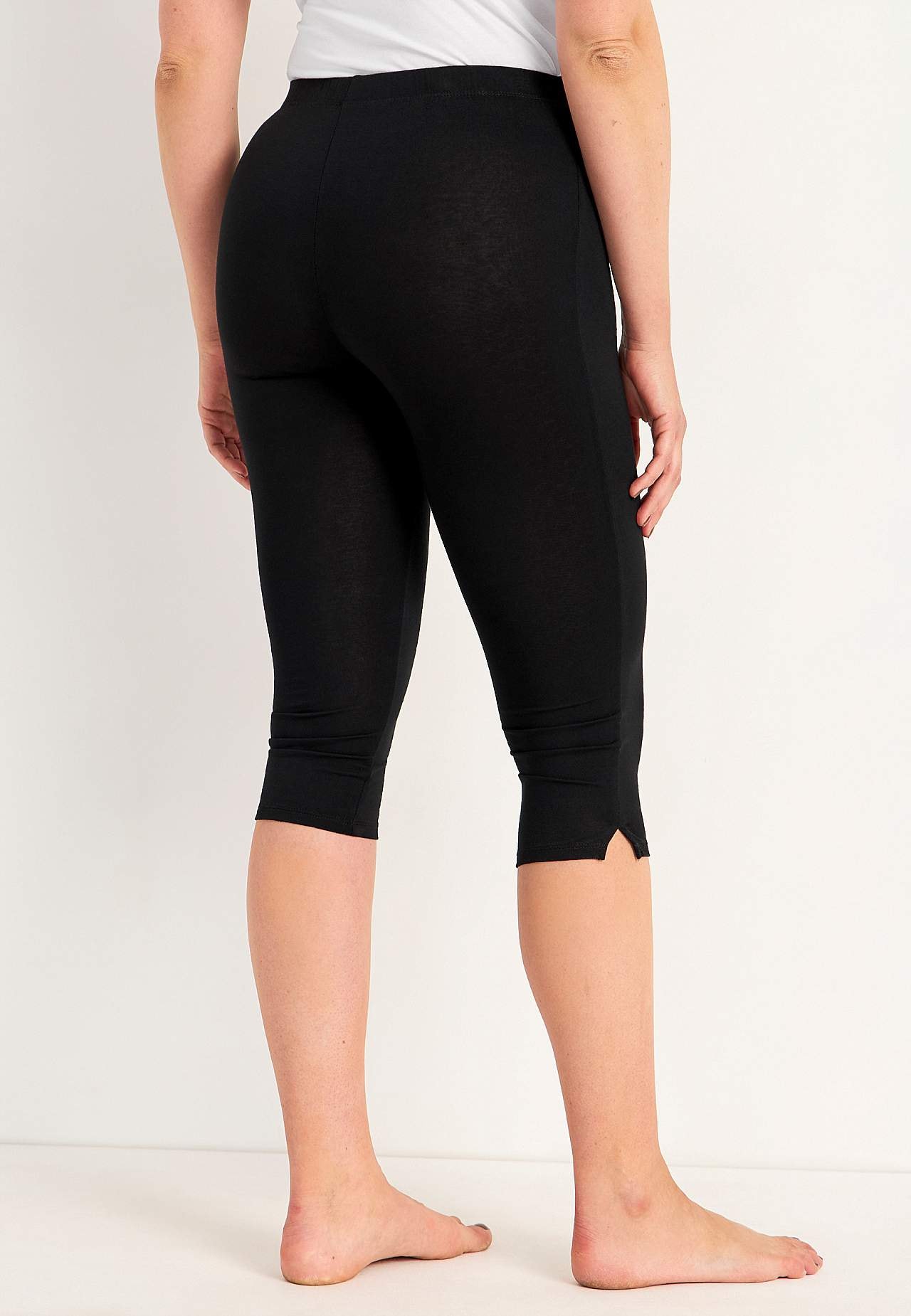 Capri-Leggings mit Seiten-Schlitzen