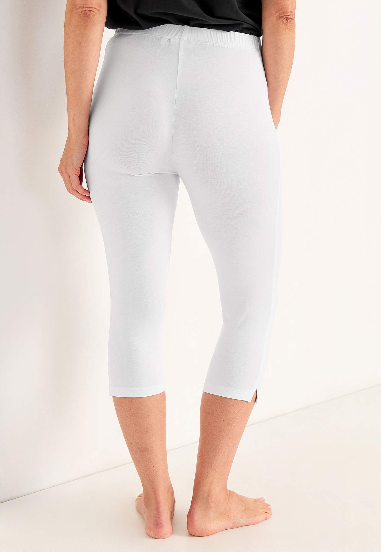 Capri-Leggings mit Seiten-Schlitzen