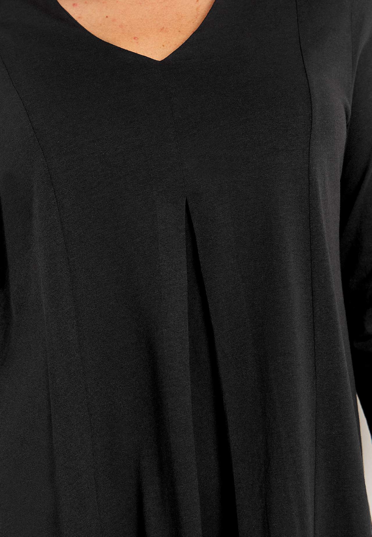 Jersey-Tunika mit Knitter-Detail