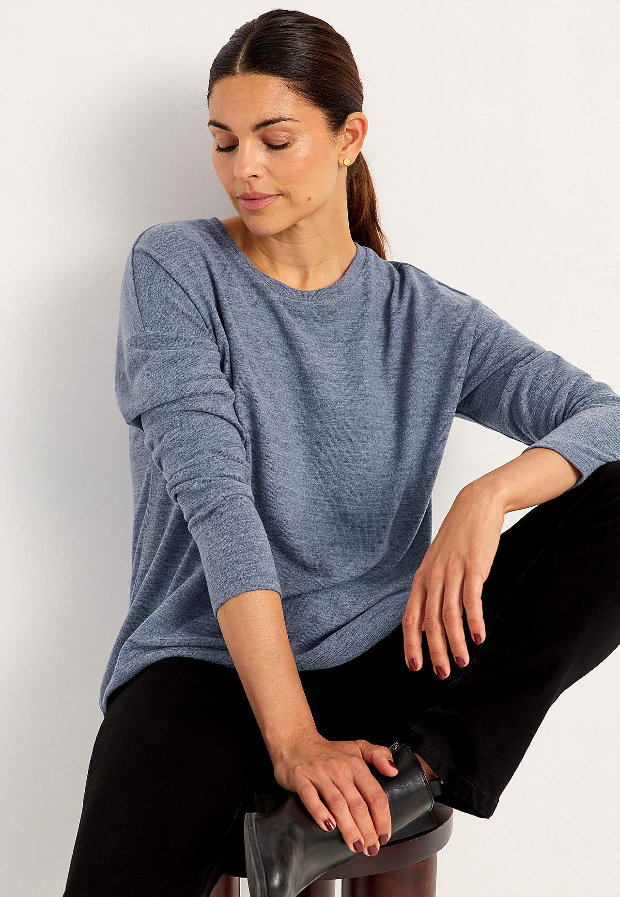Super weiches, langärmliges Jersey-Top