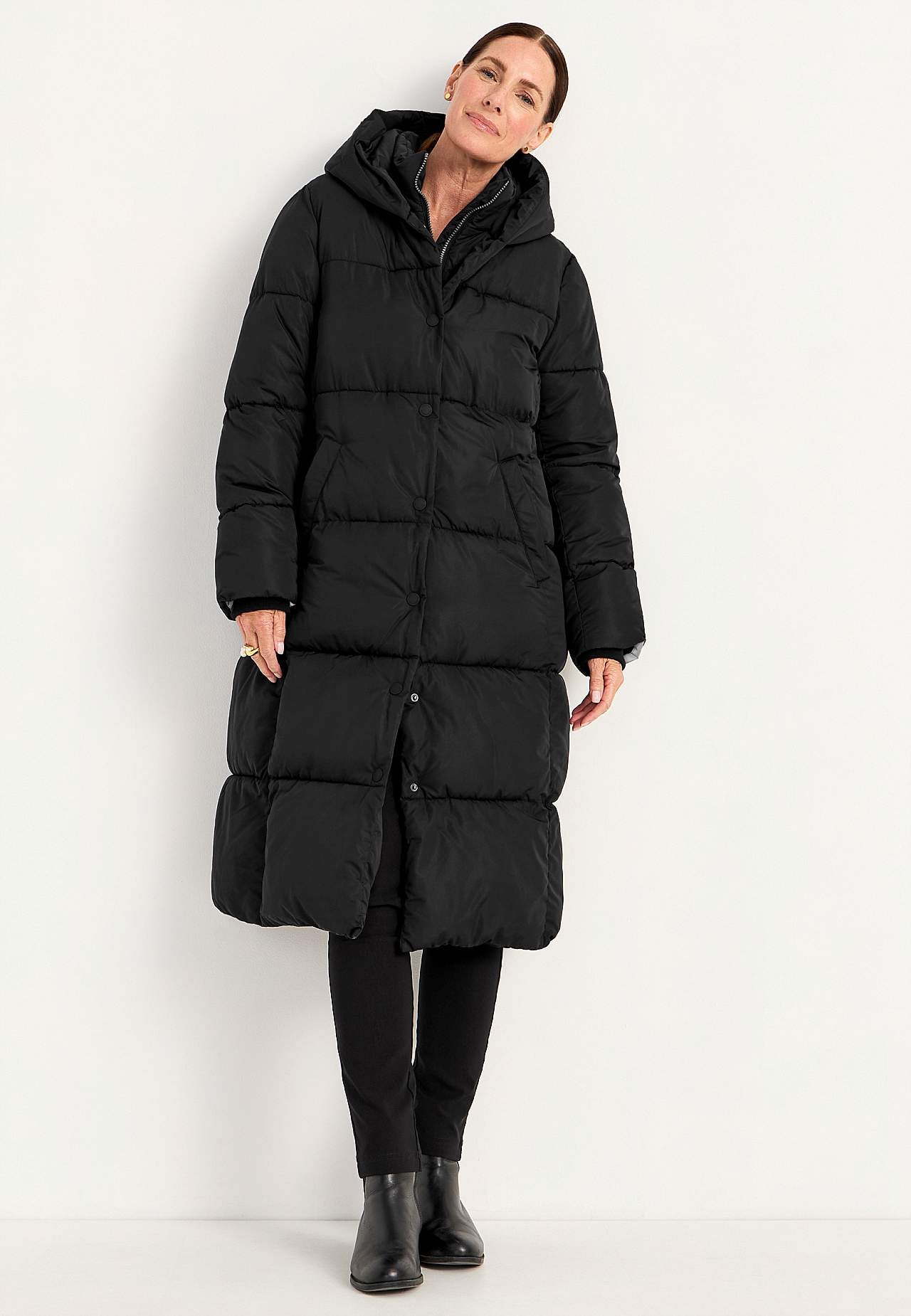 Lange Winterjacke