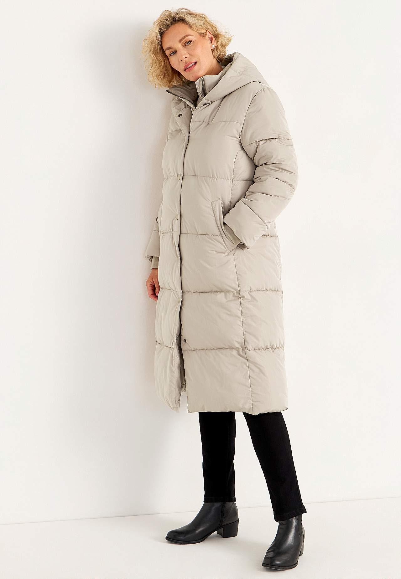 Lange Winterjacke