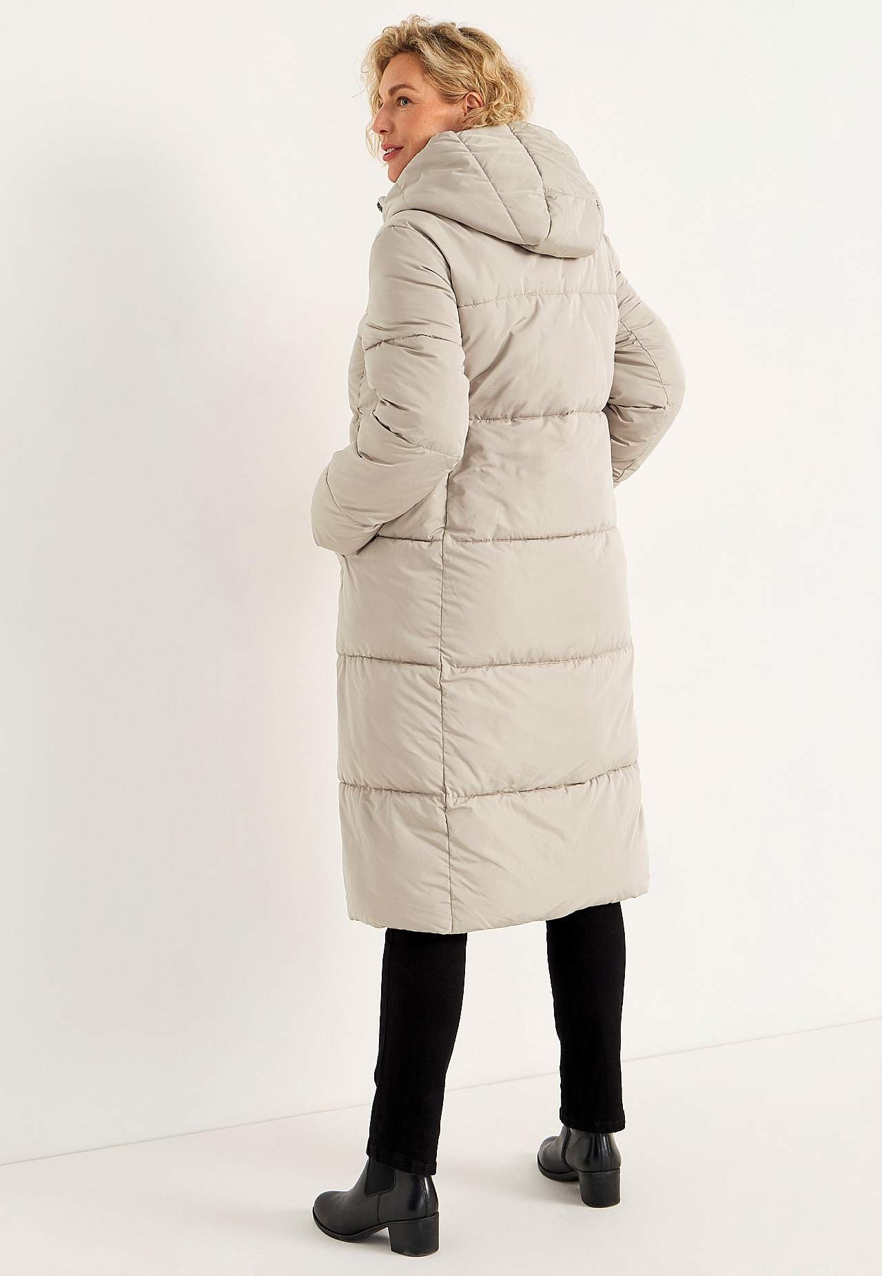 Lange Winterjacke