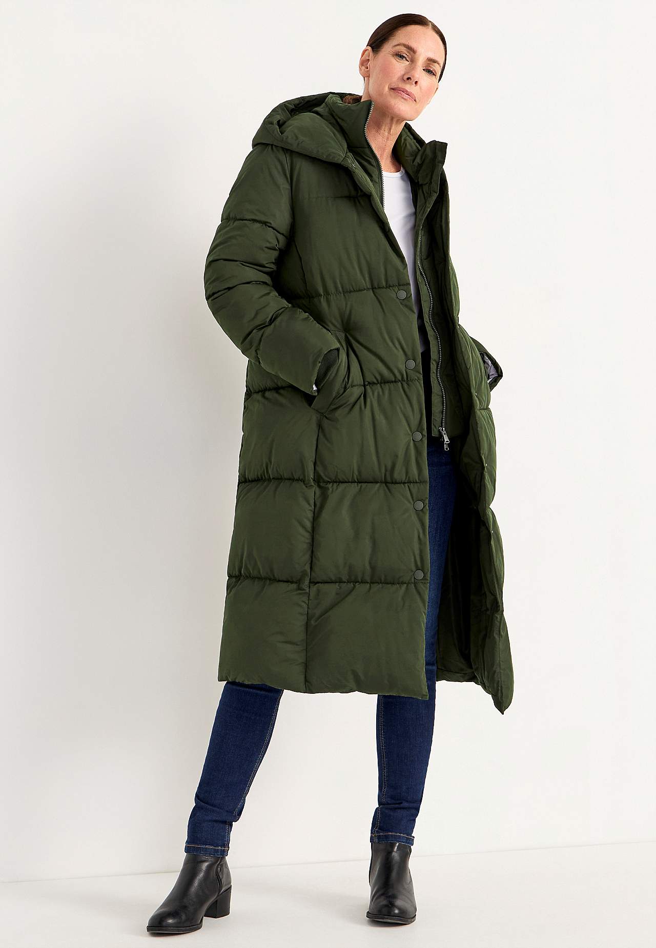 Lange Winterjacke
