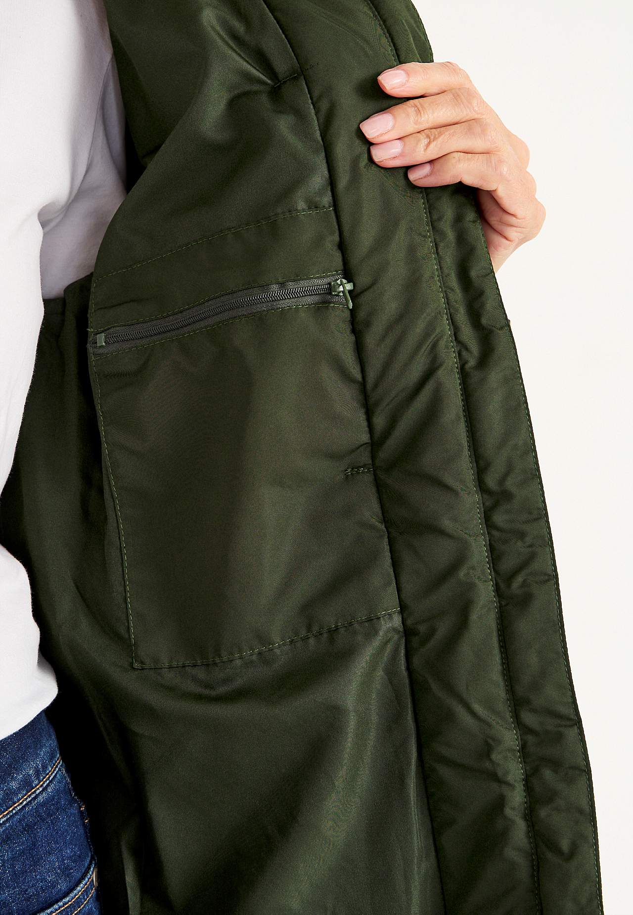 Lange Winterjacke