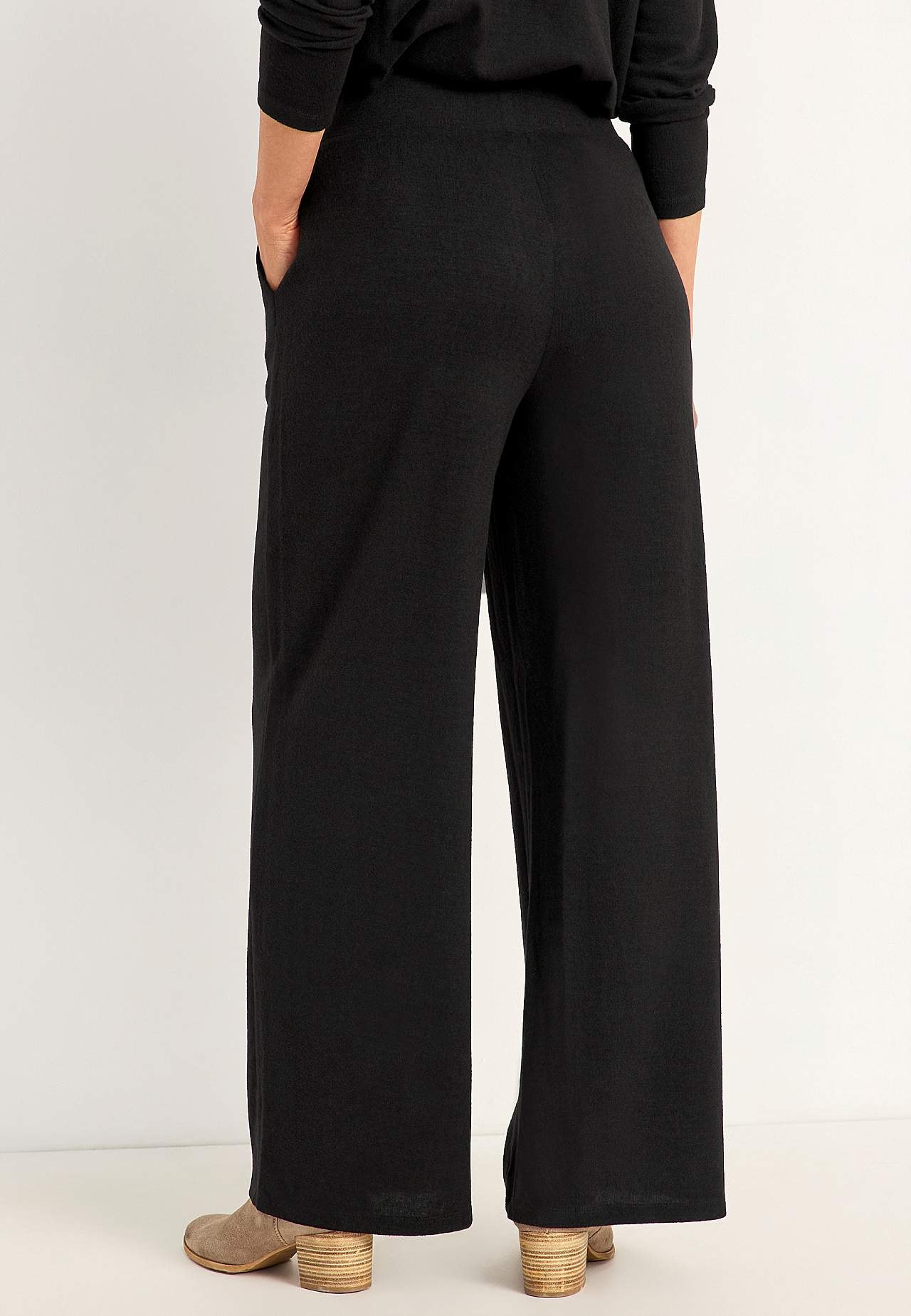 Breite Jerseyhose mit Taschen